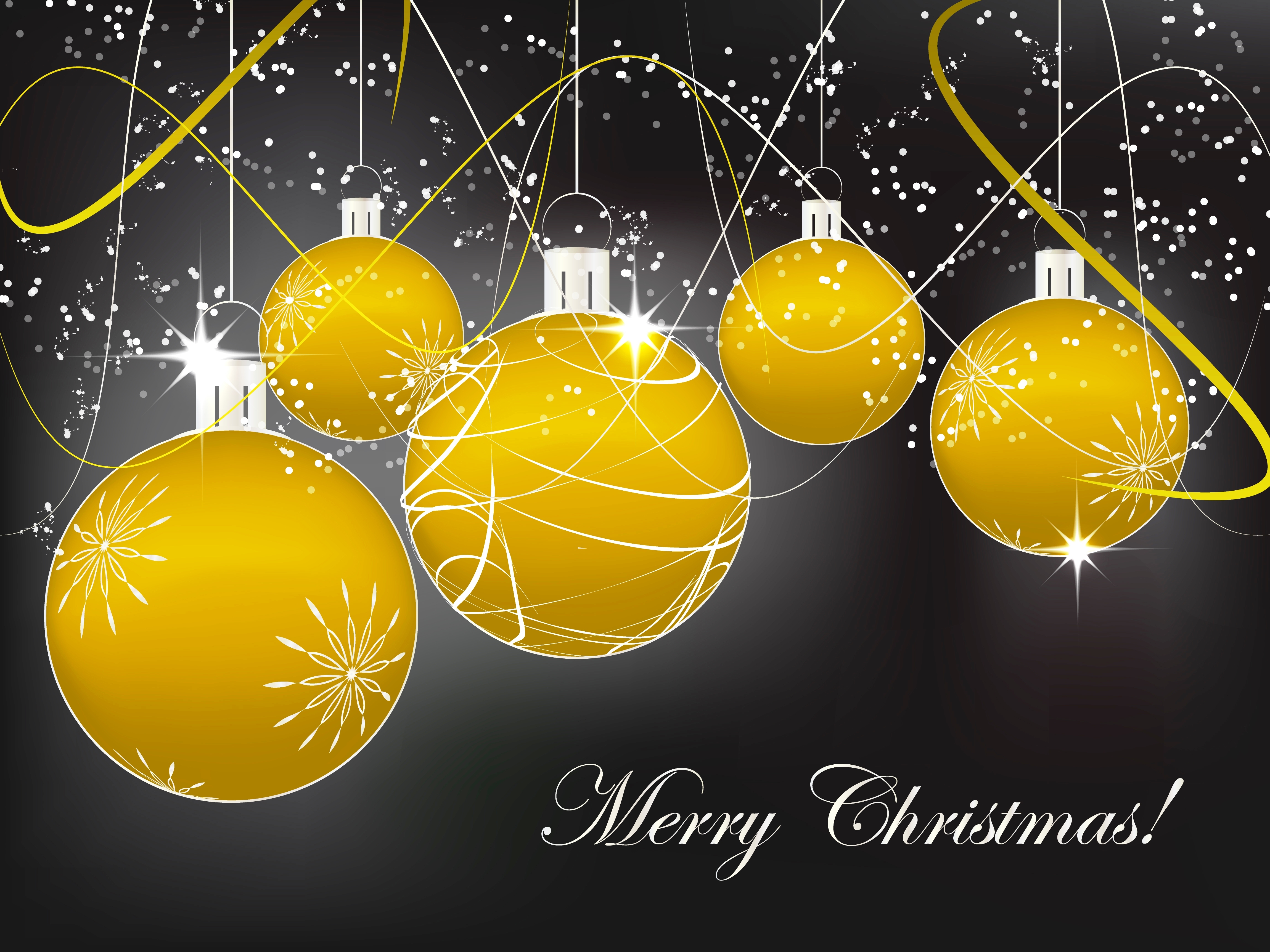 Download mobile wallpaper Gold, Christmas, Holiday, Christmas Ornaments, Merry Christmas for free.