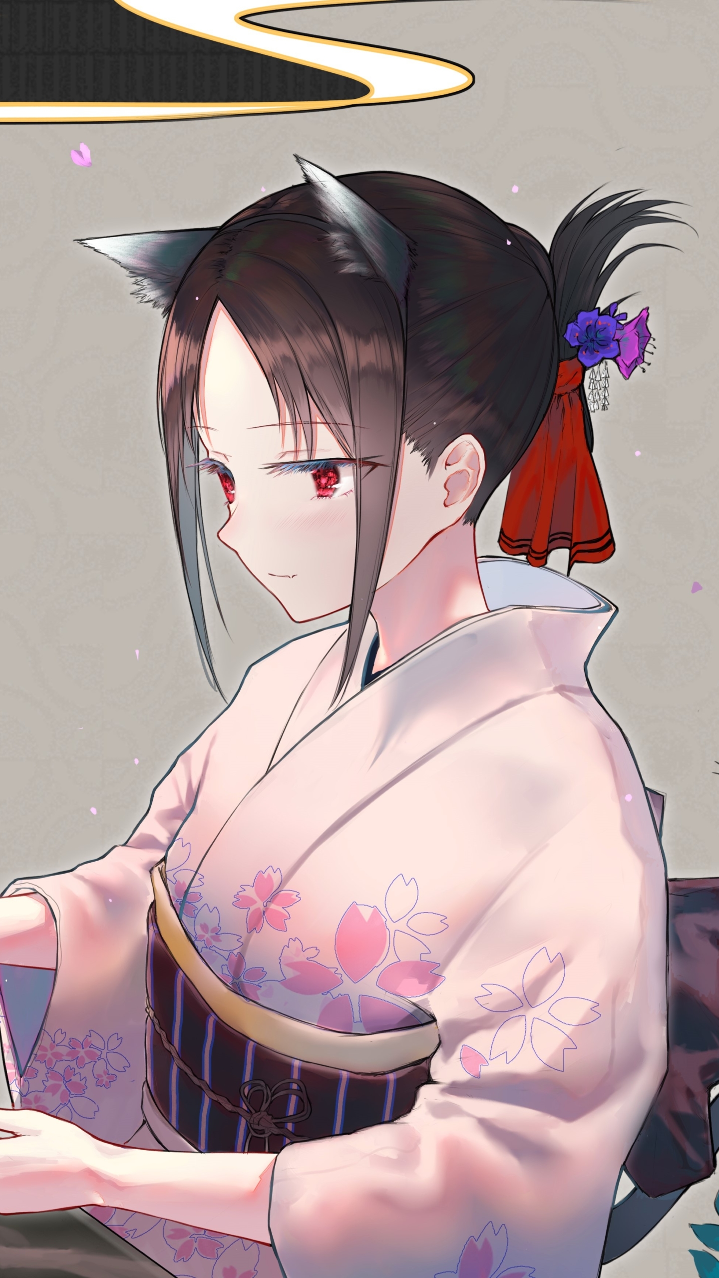 Handy-Wallpaper Animes, Kaguya Sama Wa Kokurasetai ~ Tensai Tachi No Ren'ai Zunô Sen ~, Kaguya Shinomiya kostenlos herunterladen.