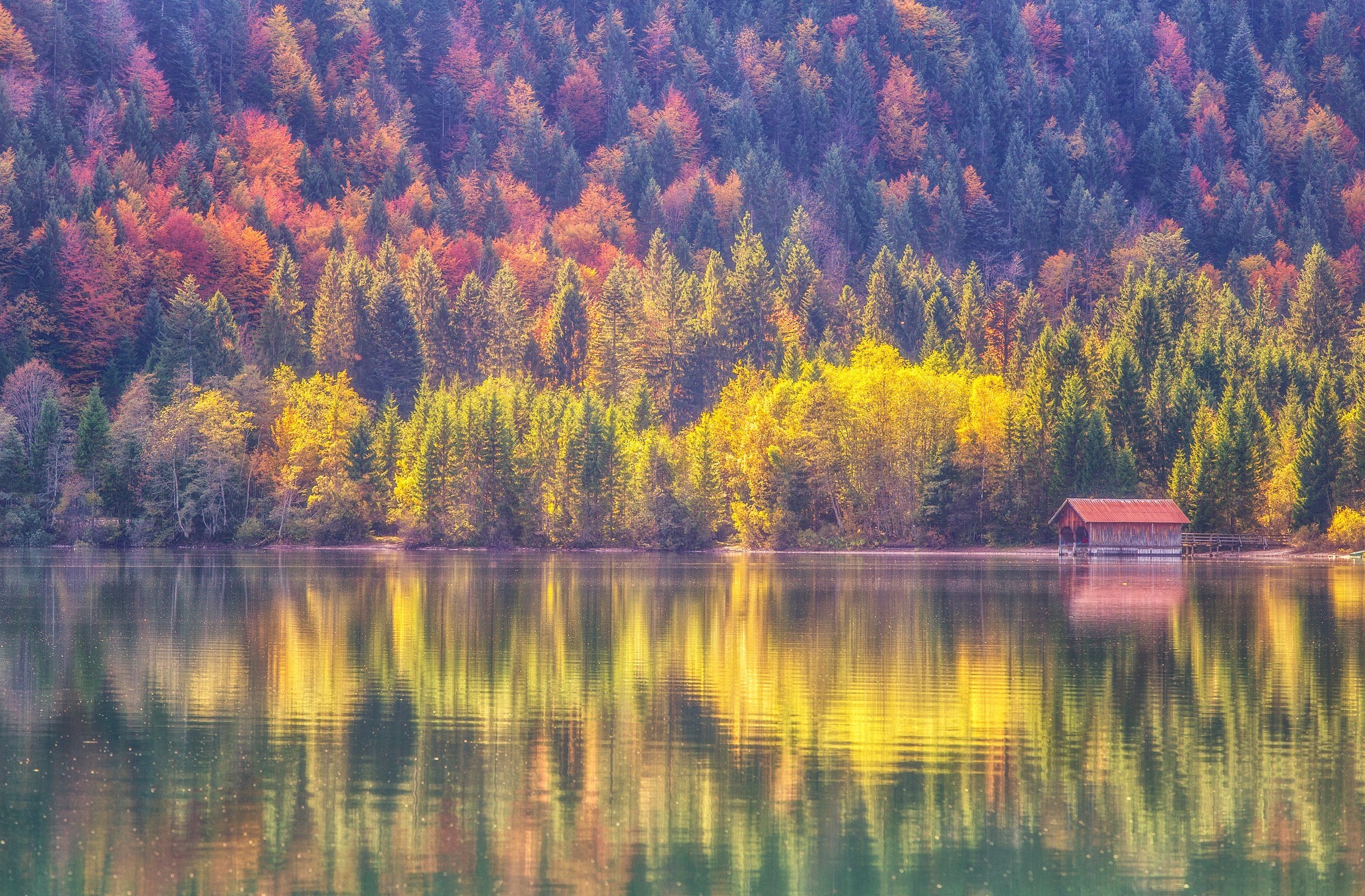 Free download wallpaper Lake, Forest, Fall, Photography on your PC desktop
