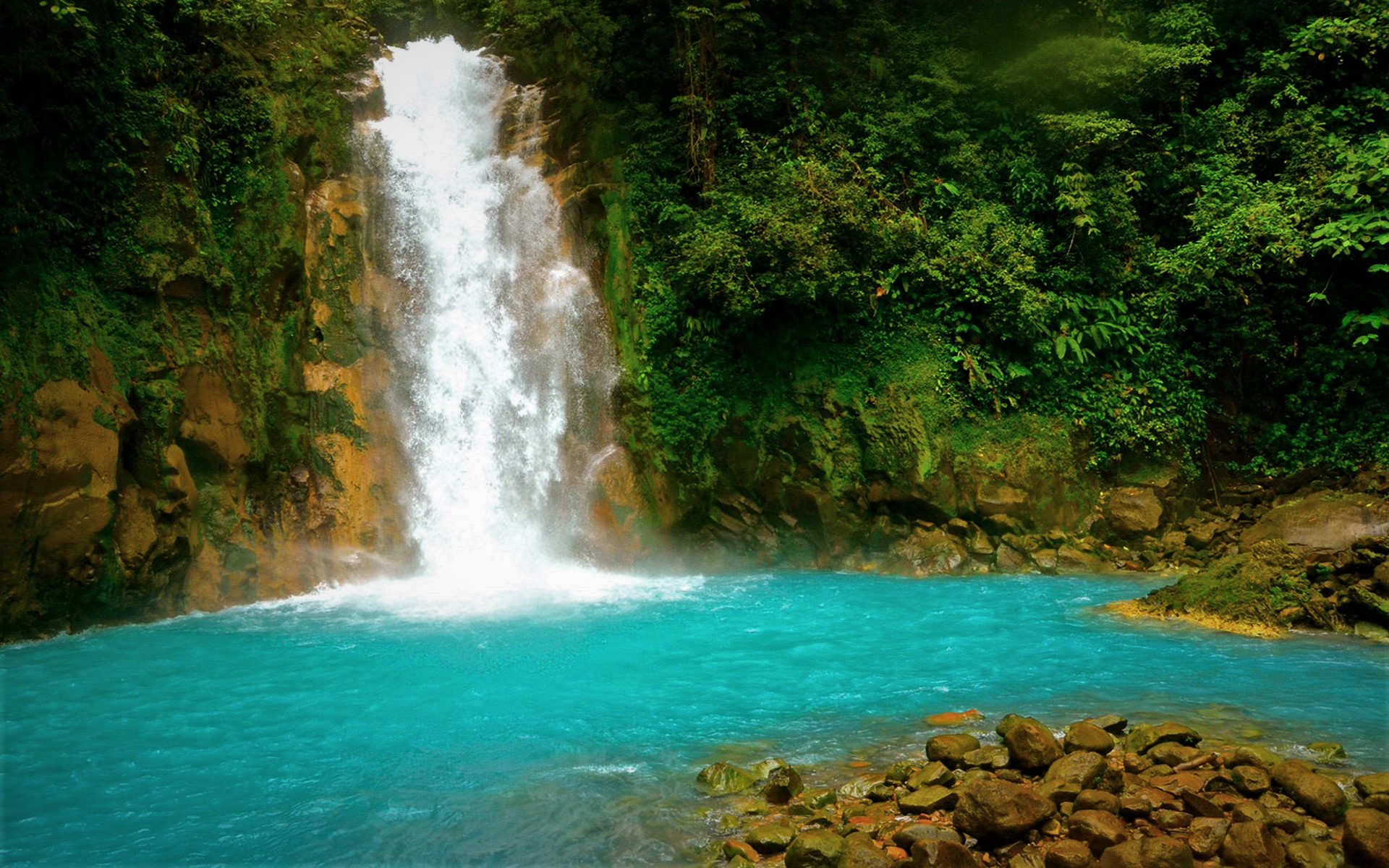 Baixar papel de parede para celular de Rio, Terra, Terra/natureza, Cachoeira gratuito.