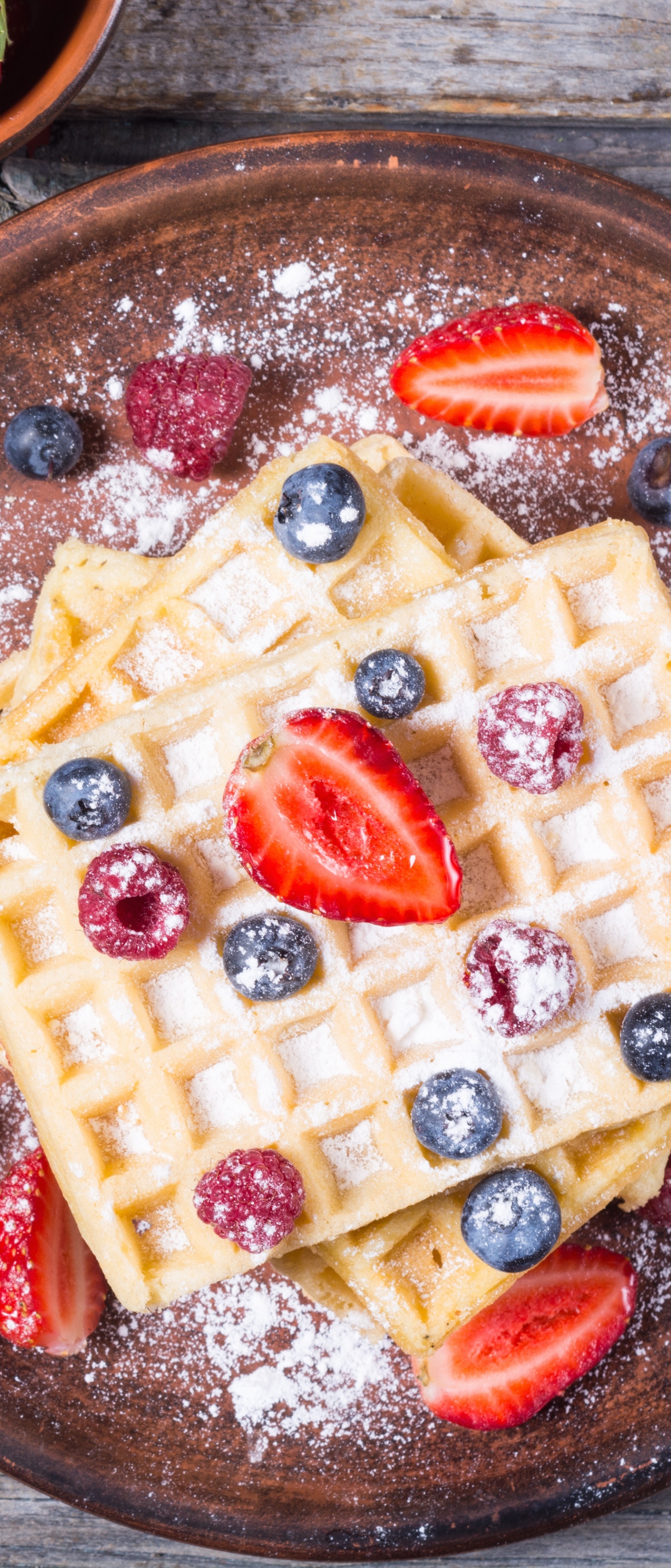 Download mobile wallpaper Food, Waffle for free.