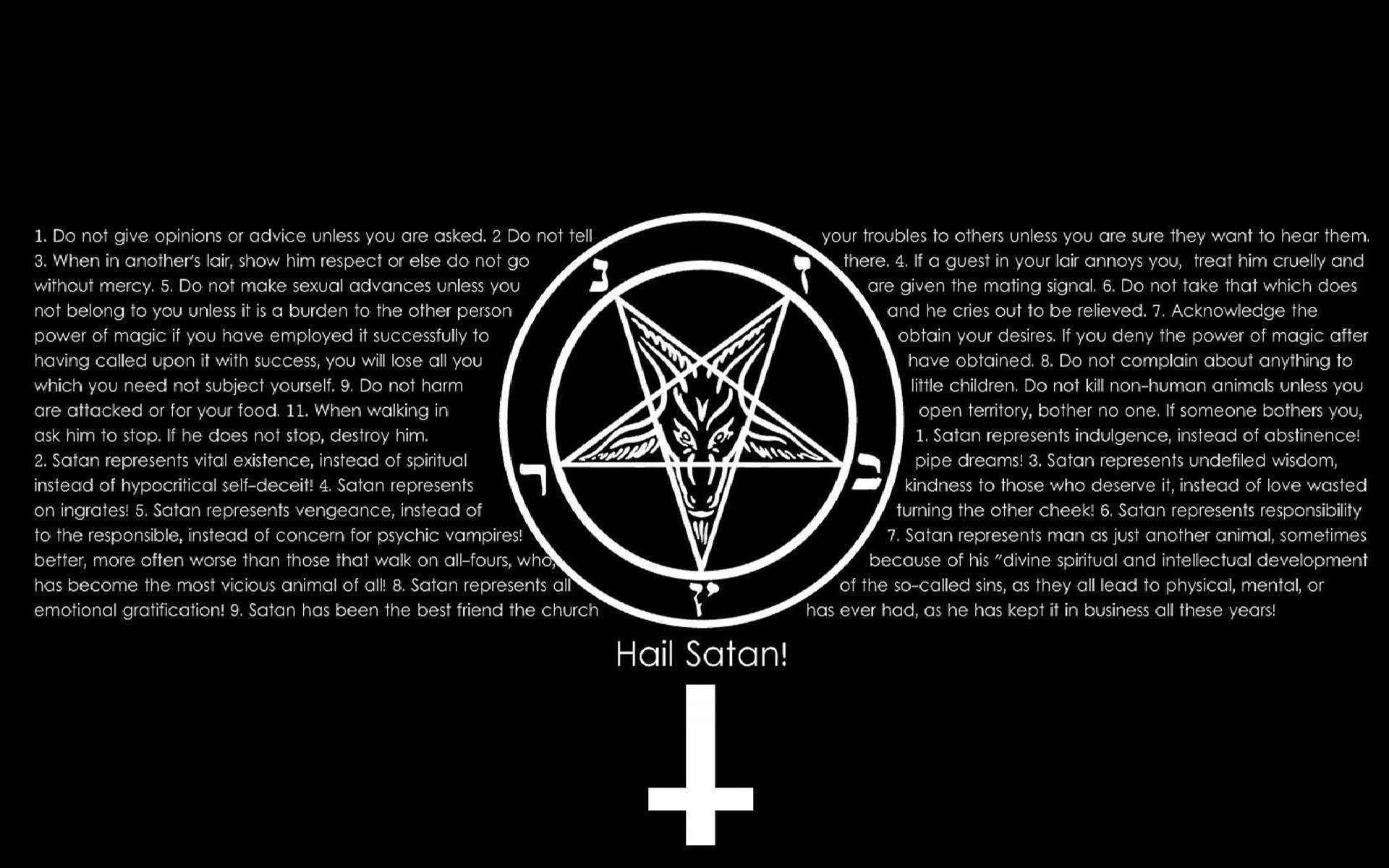 1511657 Bild herunterladen satanisch, düster, okkult, pentagramm, text - Hintergrundbilder und Bildschirmschoner kostenlos