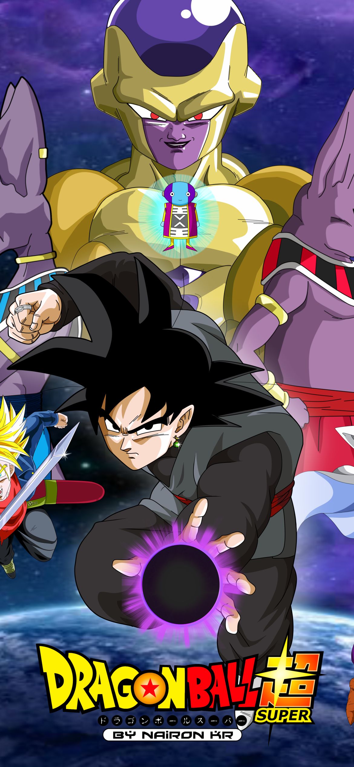 Descarga gratuita de fondo de pantalla para móvil de Esfera Del Dragón, Animado, Dragon Ball Super, Goku Negro.