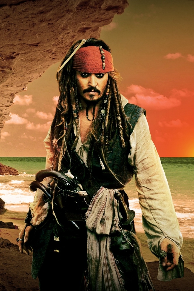 Скачати мобільні шпалери Пірати Карибського Моря, Джонні Депп, Фільм, Пірат, Джек Горобець безкоштовно.