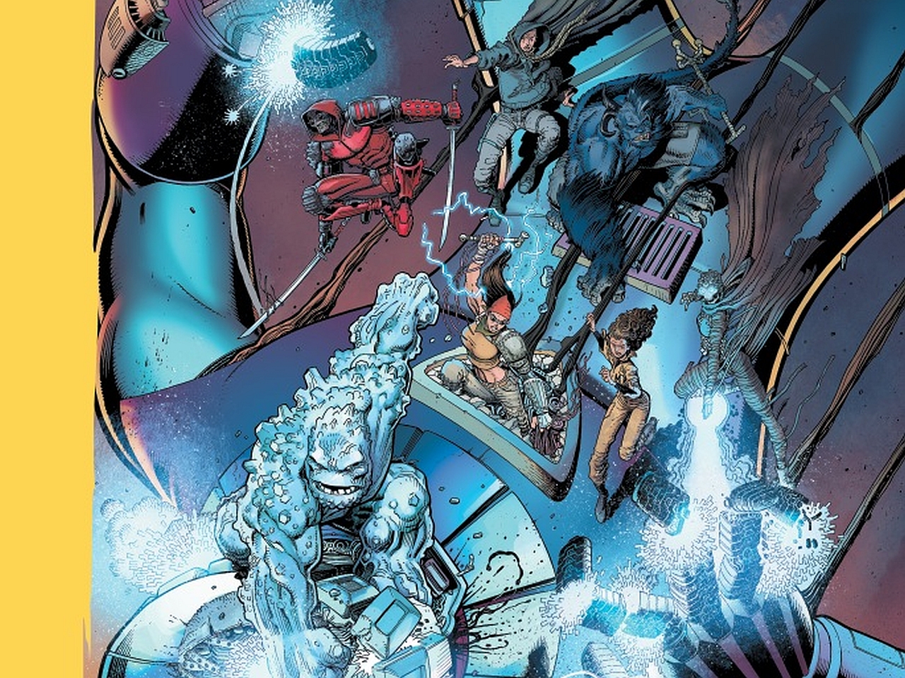 1475480 descargar fondo de pantalla historietas, x men: la batalla del átomo, bestia (marvel comics), hombre de hielo (marvel comics): protectores de pantalla e imágenes gratis