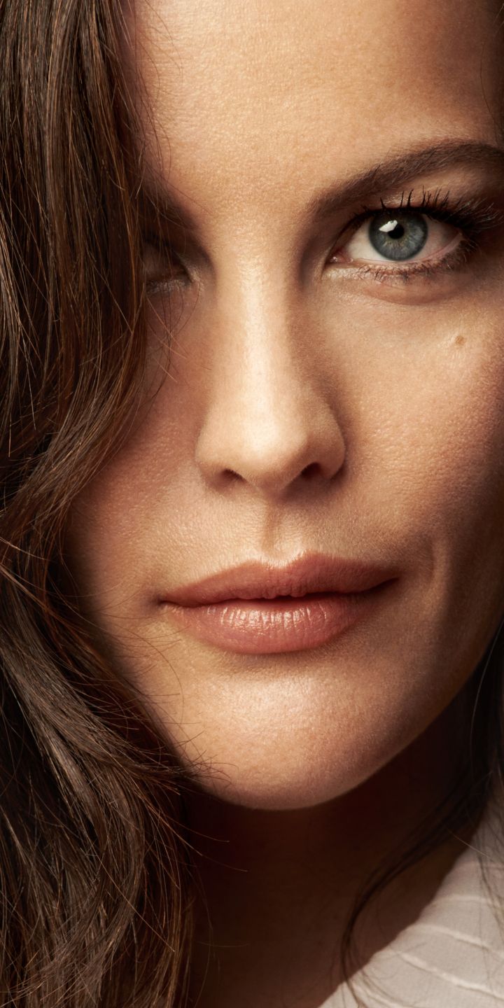 Download mobile wallpaper Face, Brunette, Blue Eyes, Celebrity, Actress, Liv Tyler for free.