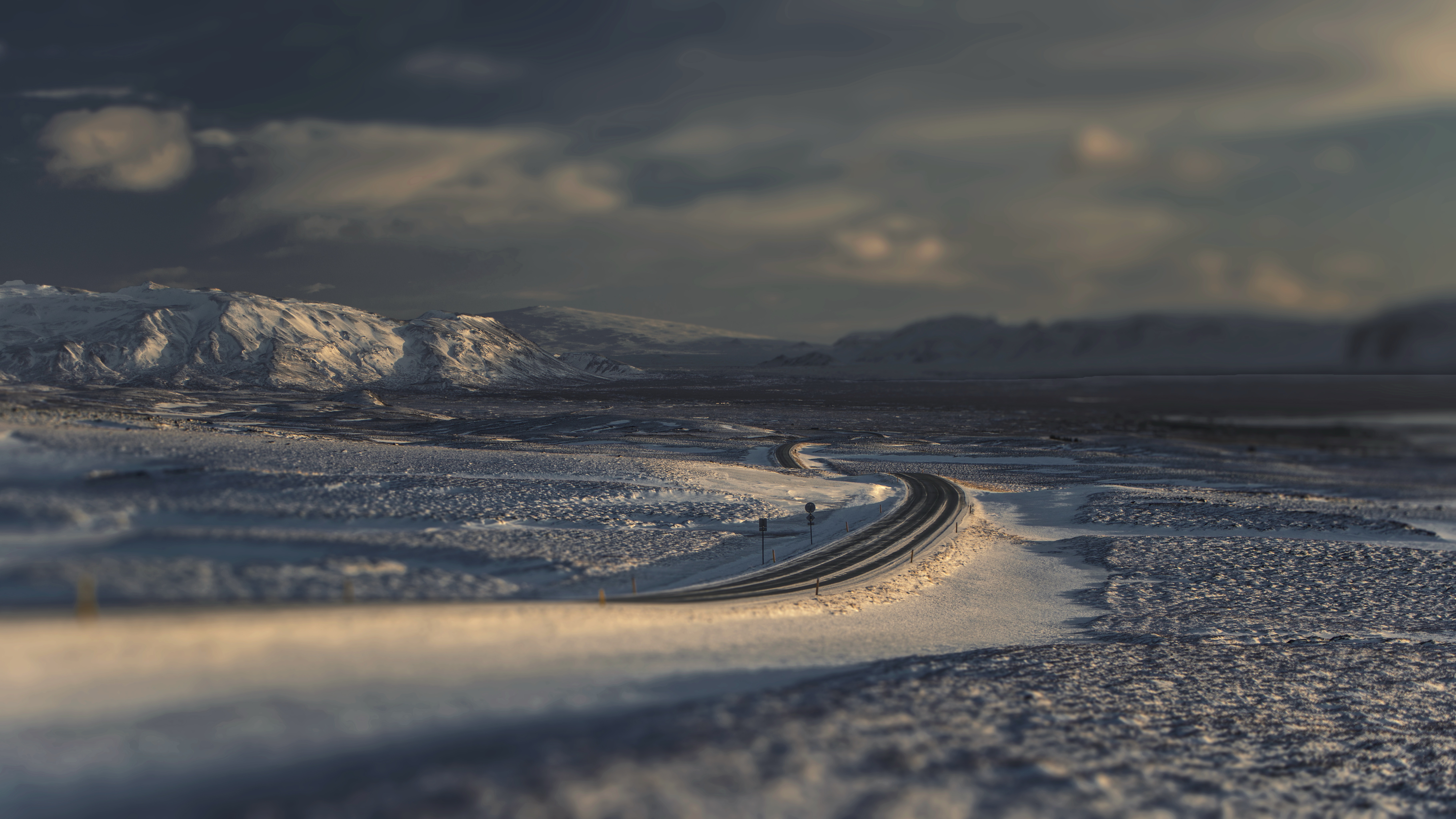 Free download wallpaper Landscape, Winter, Nature, Snow, Road, Man Made on your PC desktop