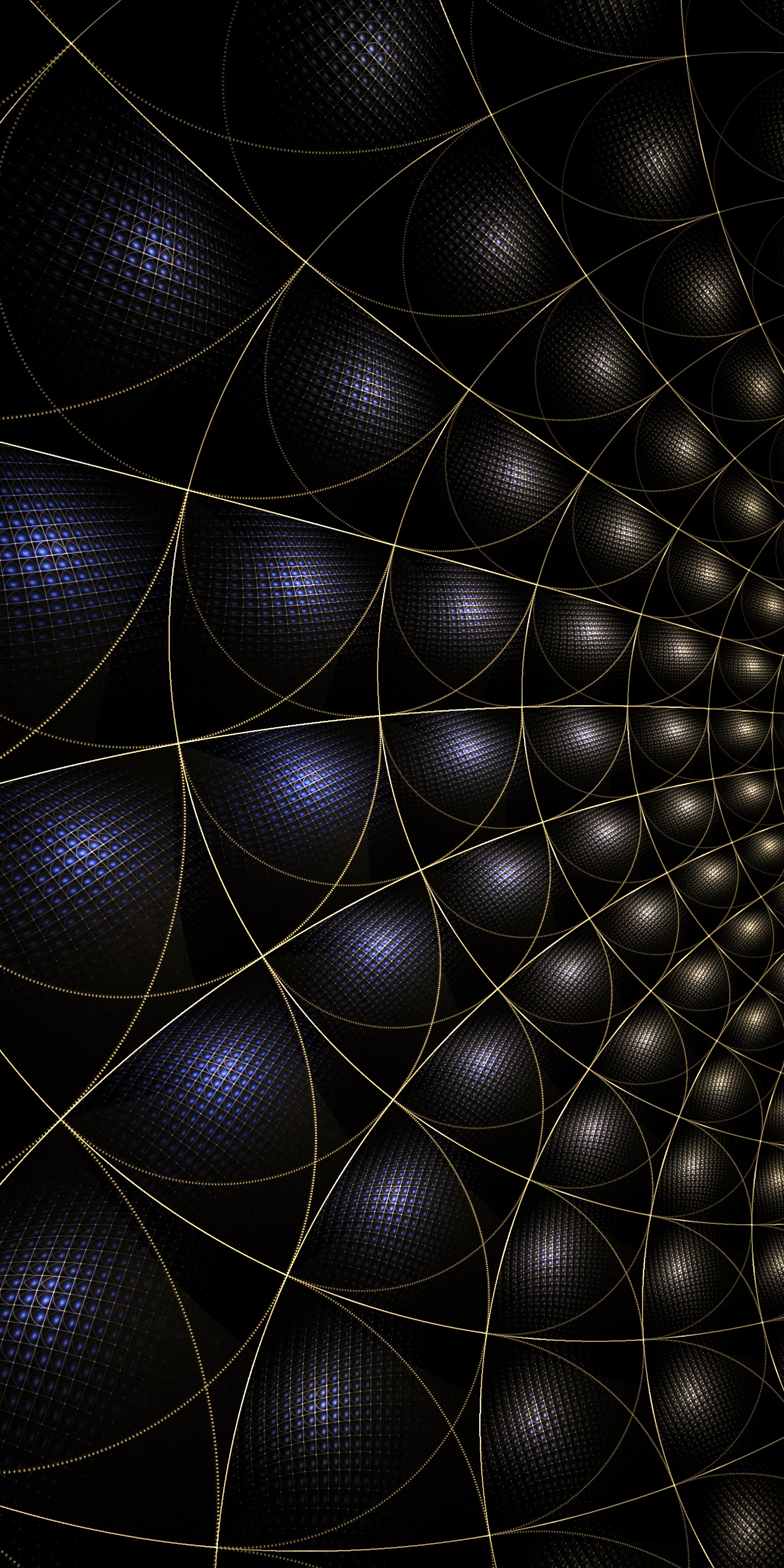 Download mobile wallpaper Grid, Fractal, Abstract, Lines, Dark for free.