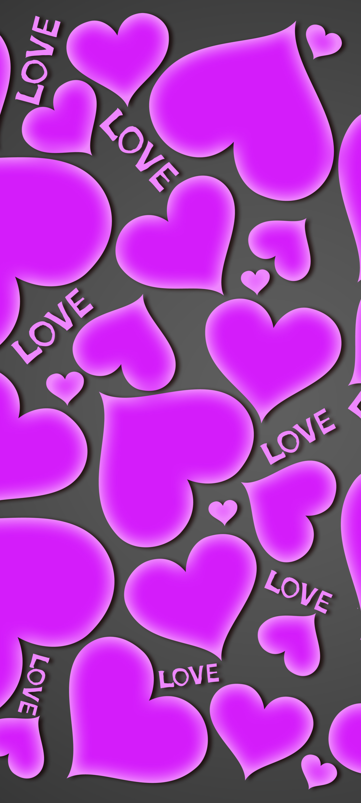 無料モバイル壁紙紫の, 芸術的, 愛する, 心臓をダウンロードします。