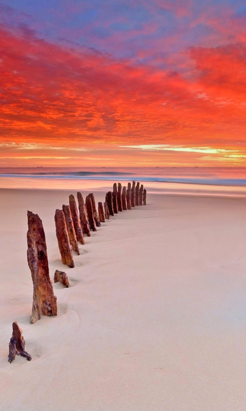 Descarga gratuita de fondo de pantalla para móvil de Naturaleza, Cielo, Playa, Arena, Horizonte, Nube, Pintoresco, Atardecer, Tierra/naturaleza, Puesta De Sol.