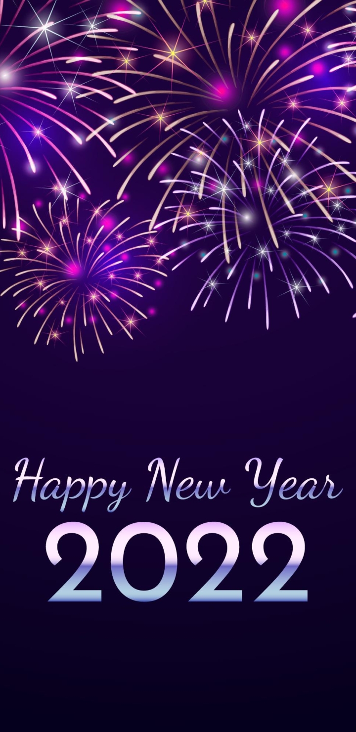 Download mobile wallpaper Holiday, Fireworks, Happy New Year, New Year 2022 for free.