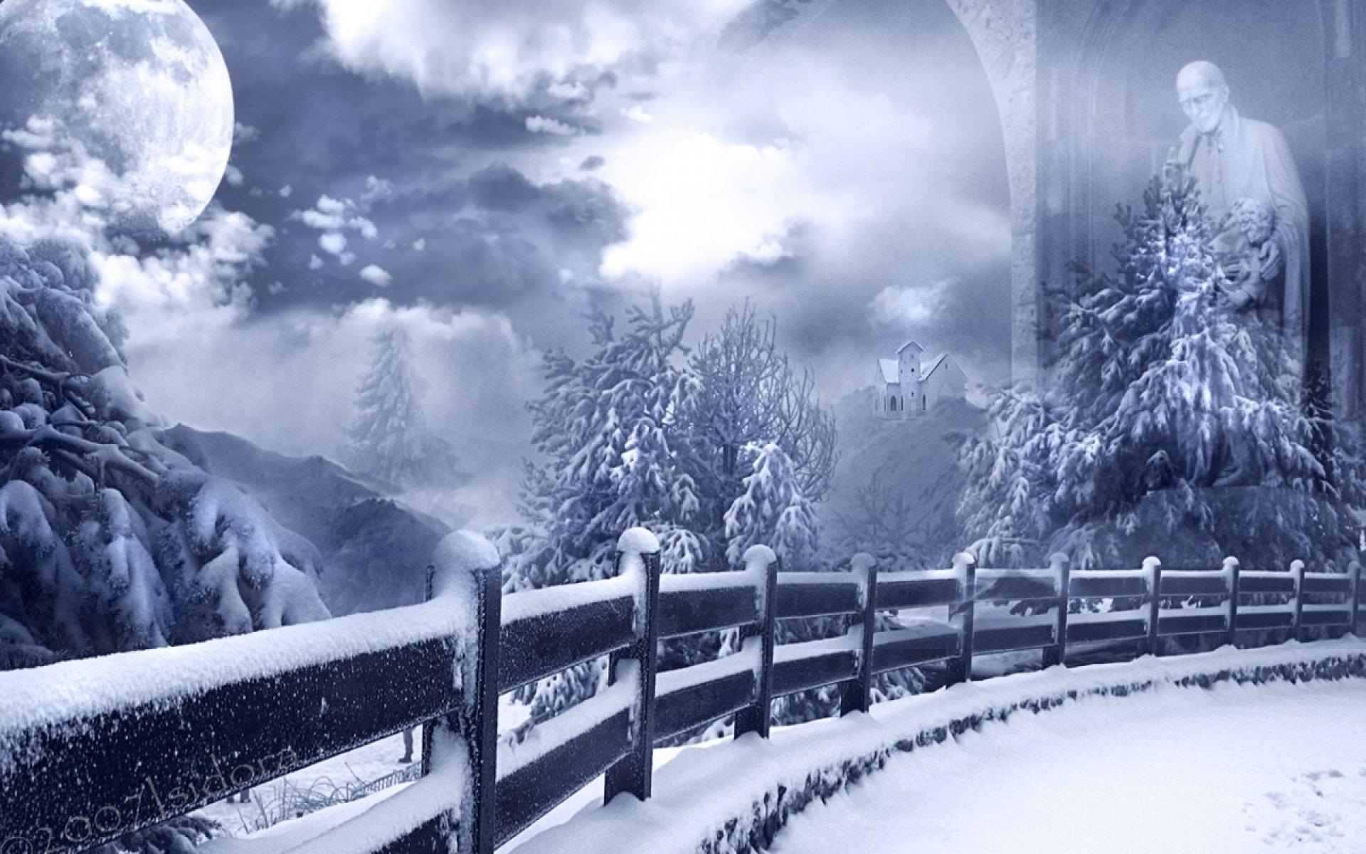 Free download wallpaper Winter, Artistic on your PC desktop