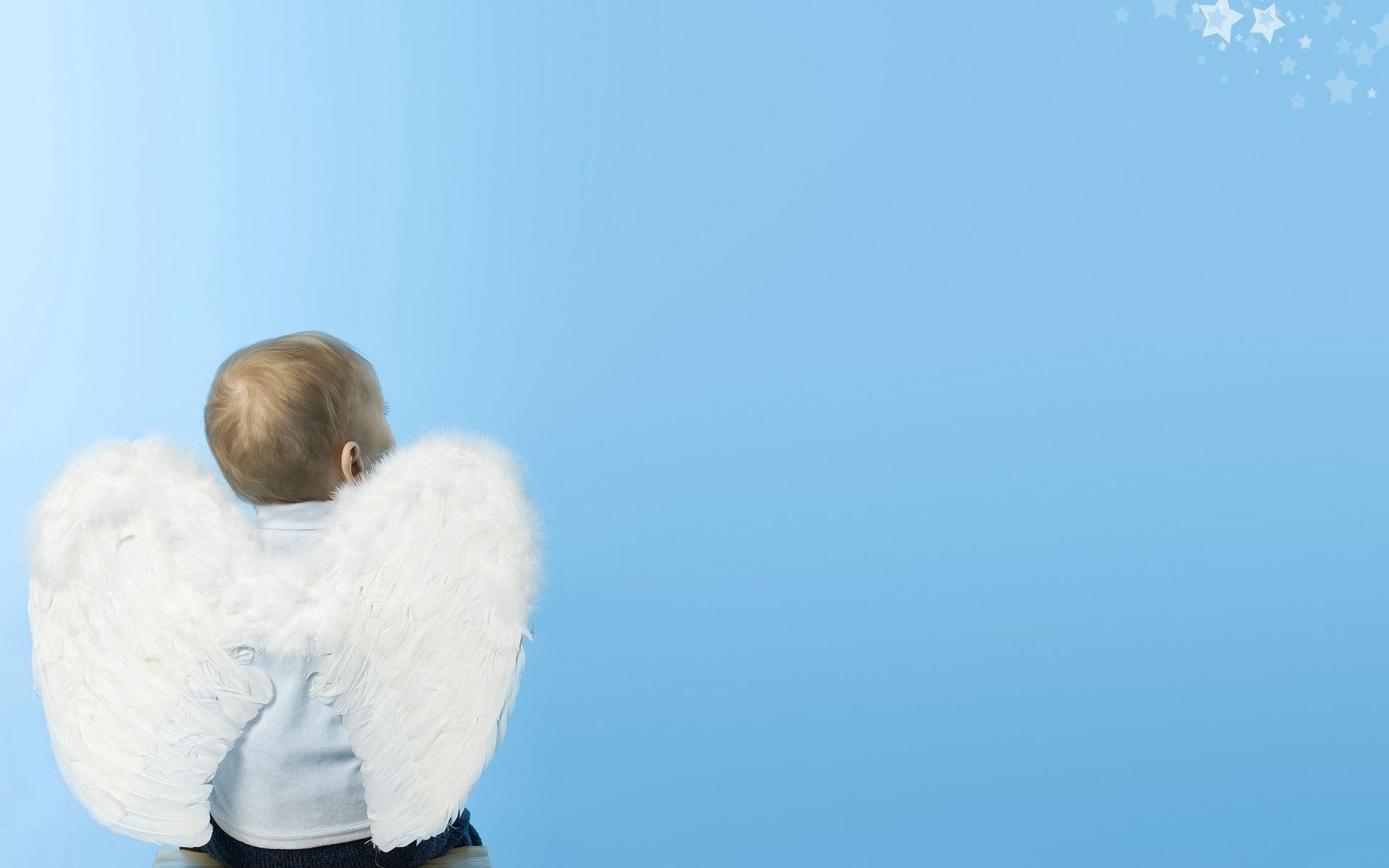 angel, minimalism, nice, sweetheart, wings, kid, tot, child Image for desktop