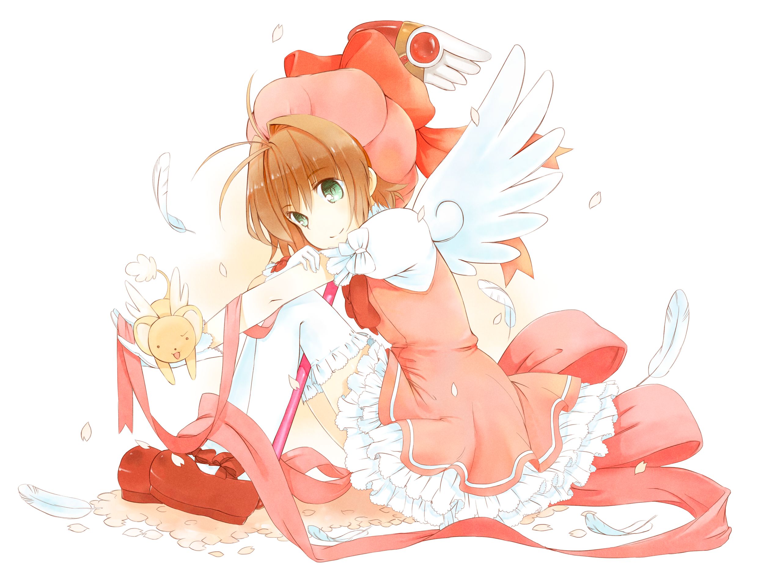 Descarga gratis la imagen Animado, Sakura Cazadora De Cartas, Sakura Kinomoto, Keroberos (Card Captor Sakura) en el escritorio de tu PC