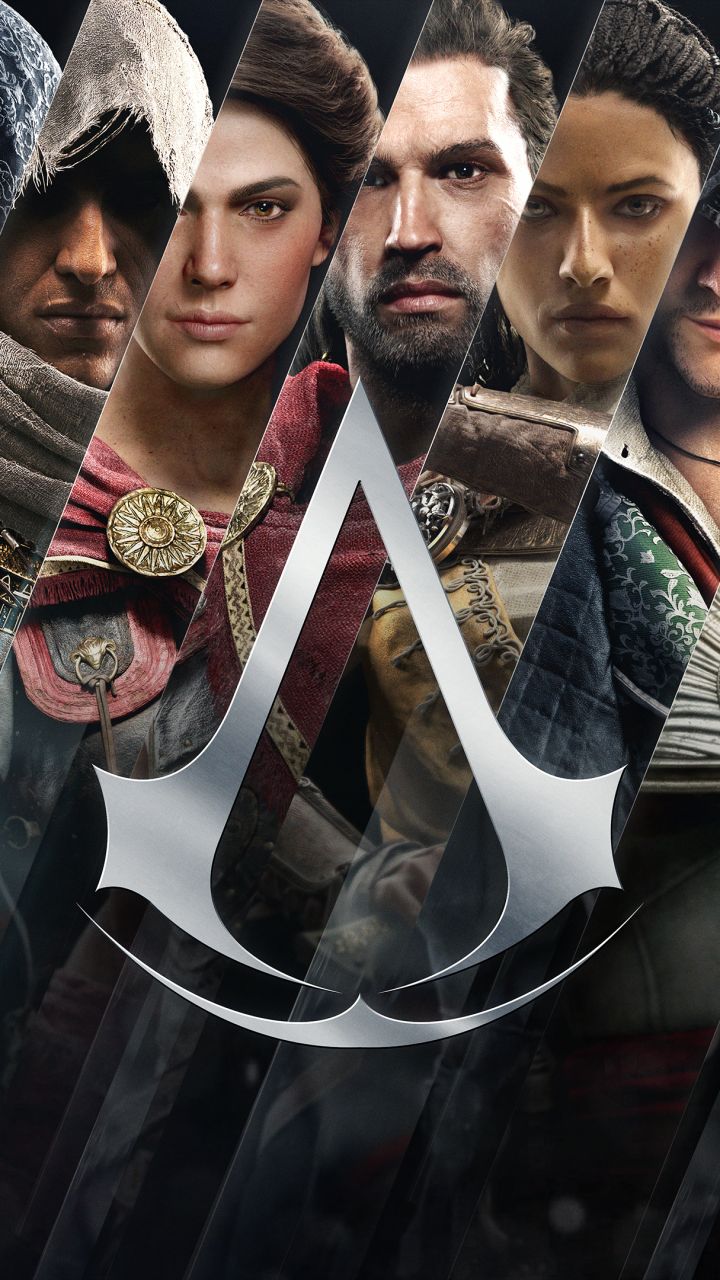 Download mobile wallpaper Assassin's Creed, Video Game, Altair (Assassin's Creed), Ezio (Assassin's Creed) for free.