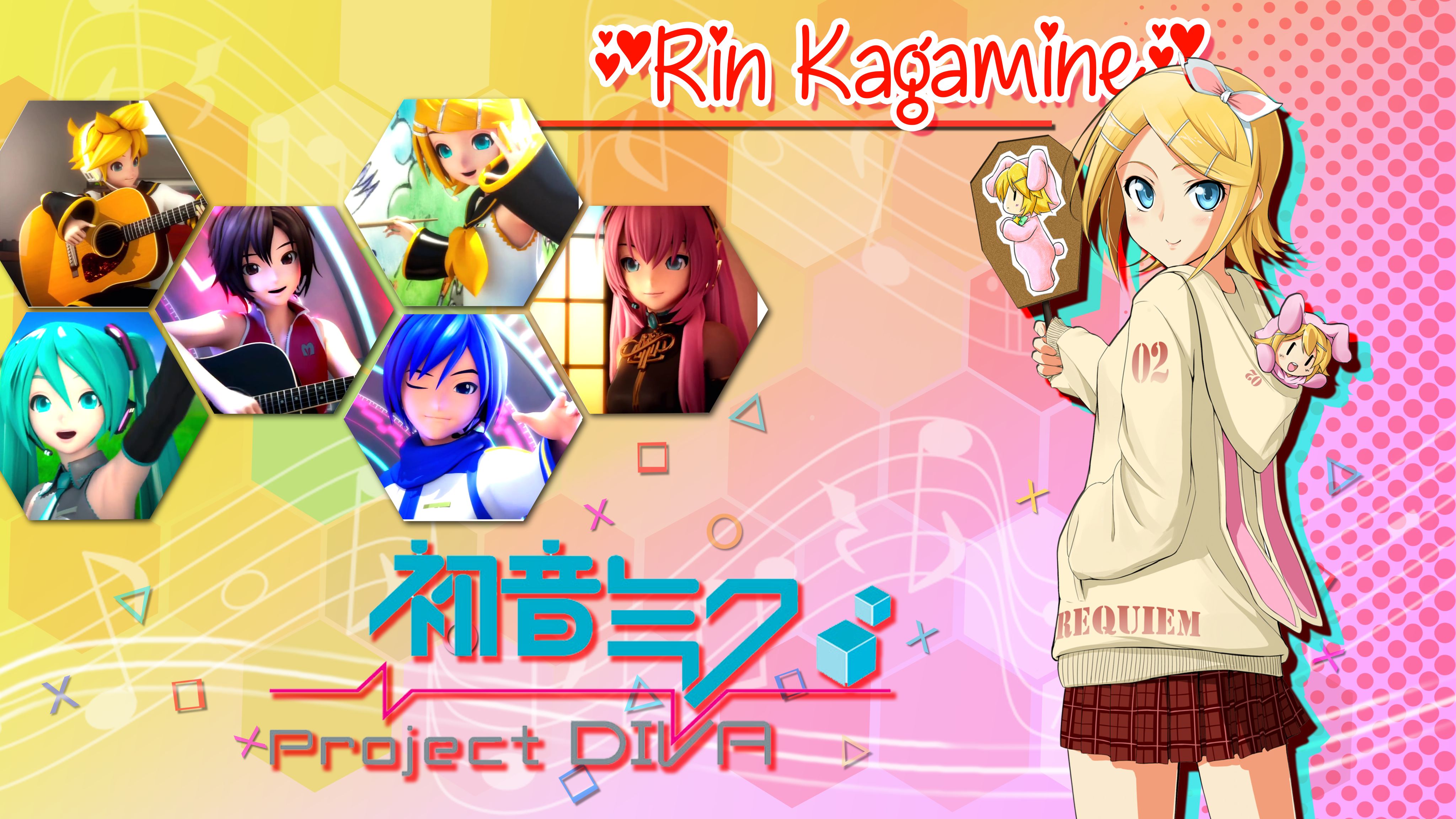 Download mobile wallpaper Anime, Vocaloid, Hatsune Miku, Luka Megurine, Rin Kagamine, Kaito (Vocaloid), Len Kagamine, Meiko (Vocaloid), Project Diva for free.
