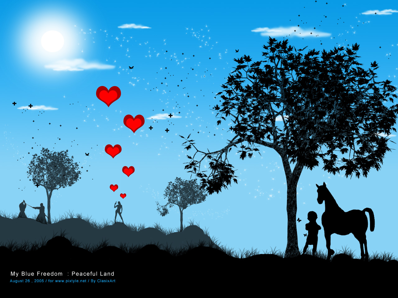 1515692 descargar fondo de pantalla artístico, parejas, corazón, caballo, samurai, árbol: protectores de pantalla e imágenes gratis