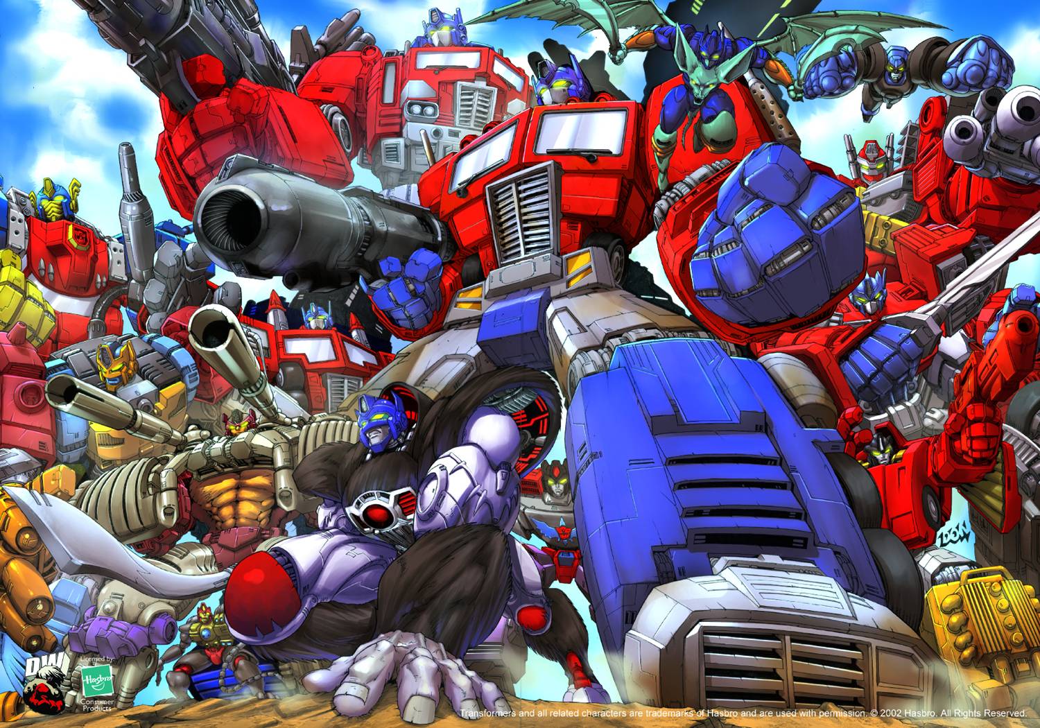 transformers, autobot, optimus prime, comics, bumblebee (transformers), megatron