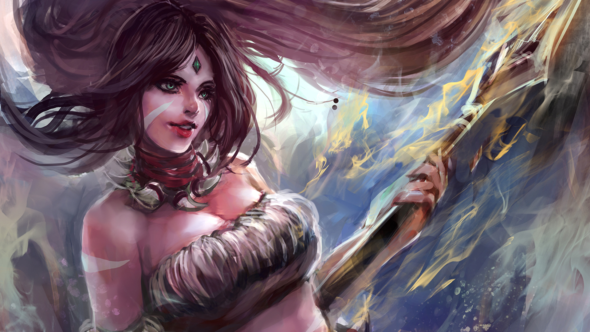 Free download wallpaper League Of Legends, Spear, Video Game, Nidalee (League Of Legends) on your PC desktop