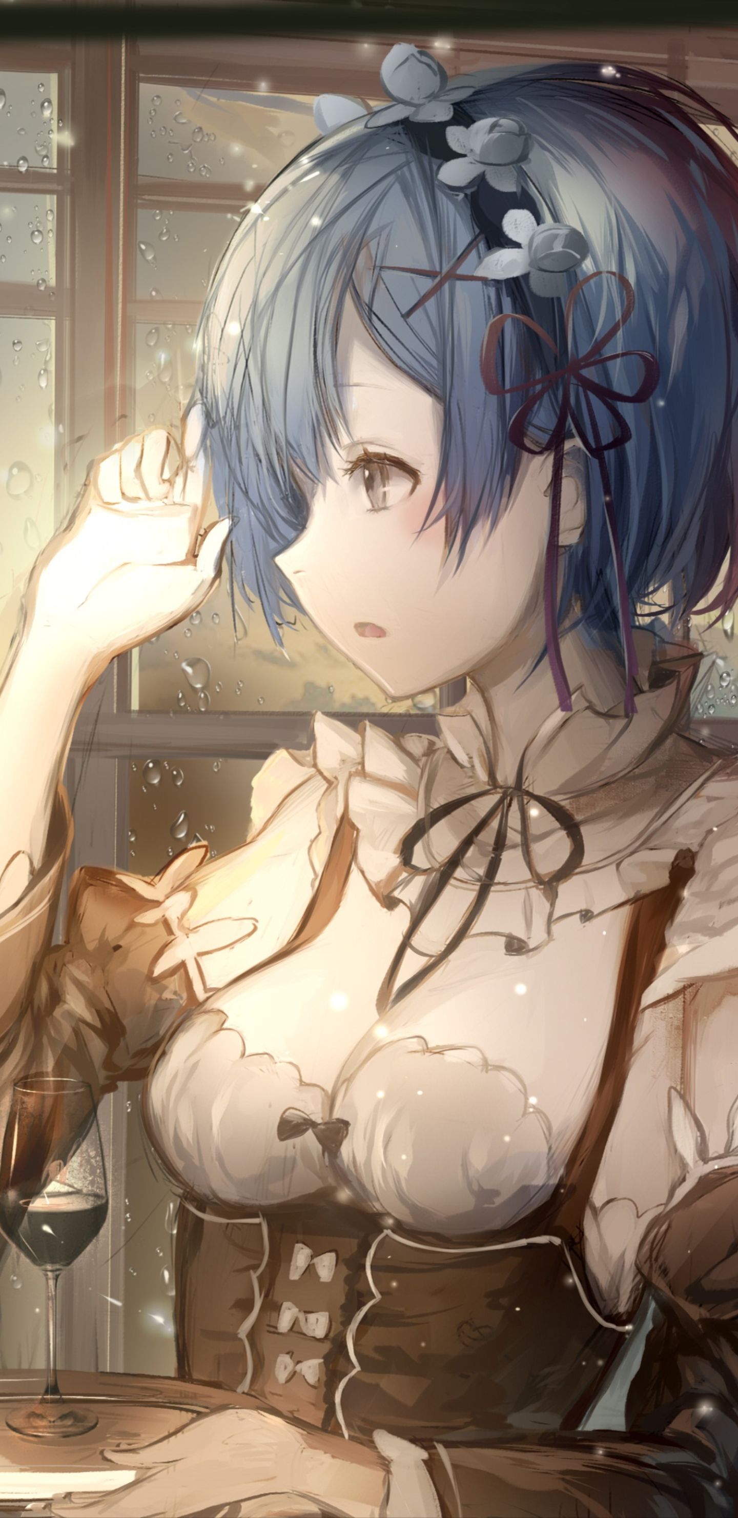 Handy-Wallpaper Blaue Haare, Animes, Dienstmädchen, Kurzes Haar, Re:zero Das Leben In Einer Anderen Welt Beginnen, Rem (Re: Null) kostenlos herunterladen.