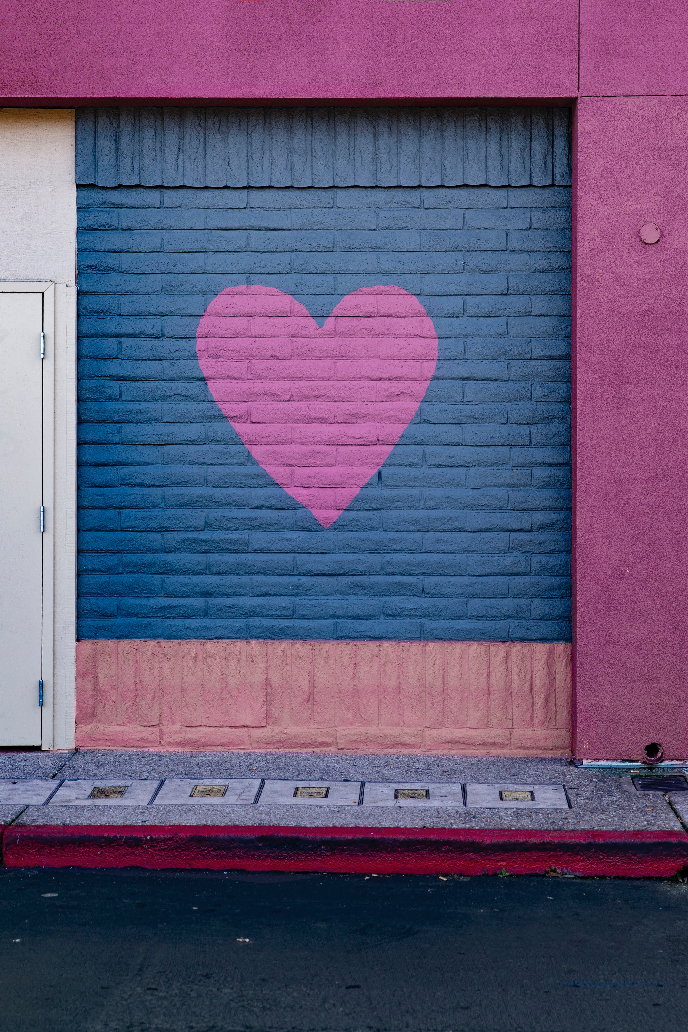 Laden Sie das Wand, Ein Herz, Herzen, Liebe, Farbe-Bild kostenlos auf Ihren PC-Desktop herunter