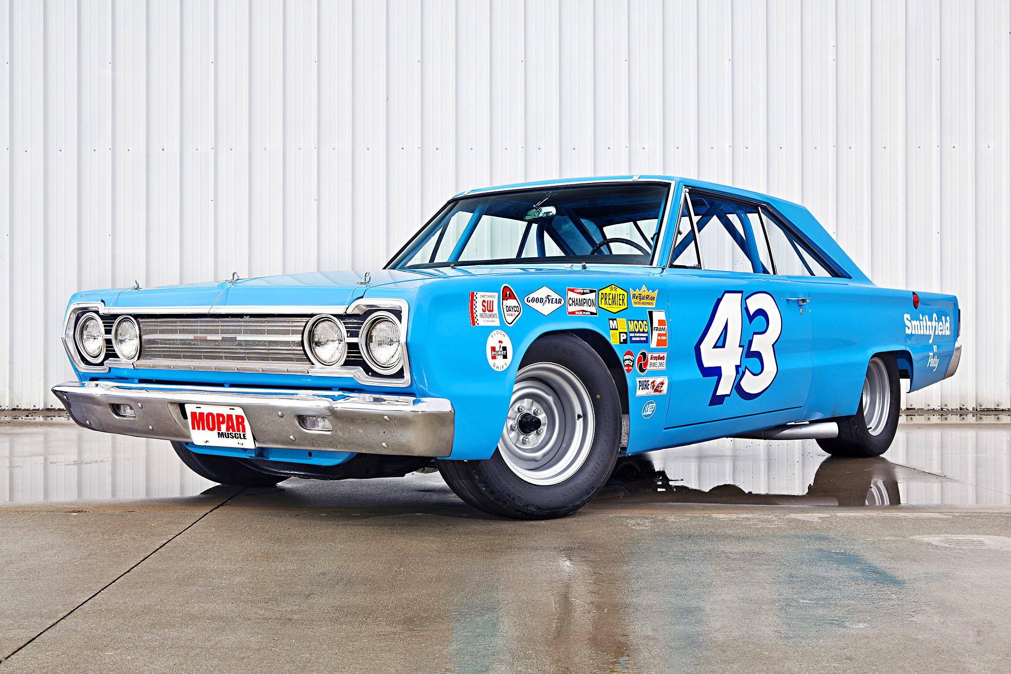 Download mobile wallpaper Muscle Car, Race Car, Nascar, Vehicles, 1967 Plymouth Belvedere for free.