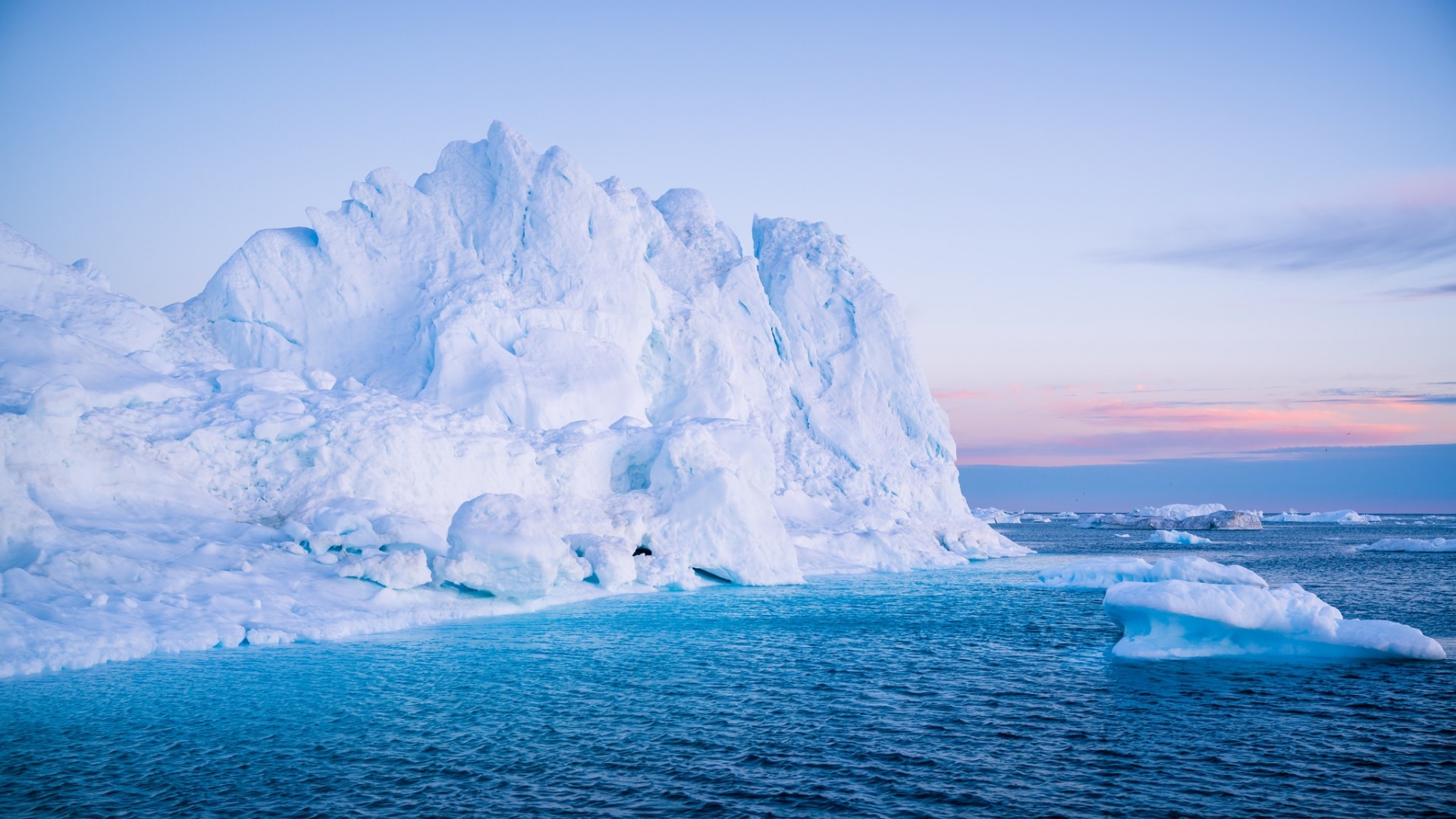 Скачать обои бесплатно Океан, Айсберг, Ландшафт, Лёд, Земля/природа, Арктический картинка на рабочий стол ПК