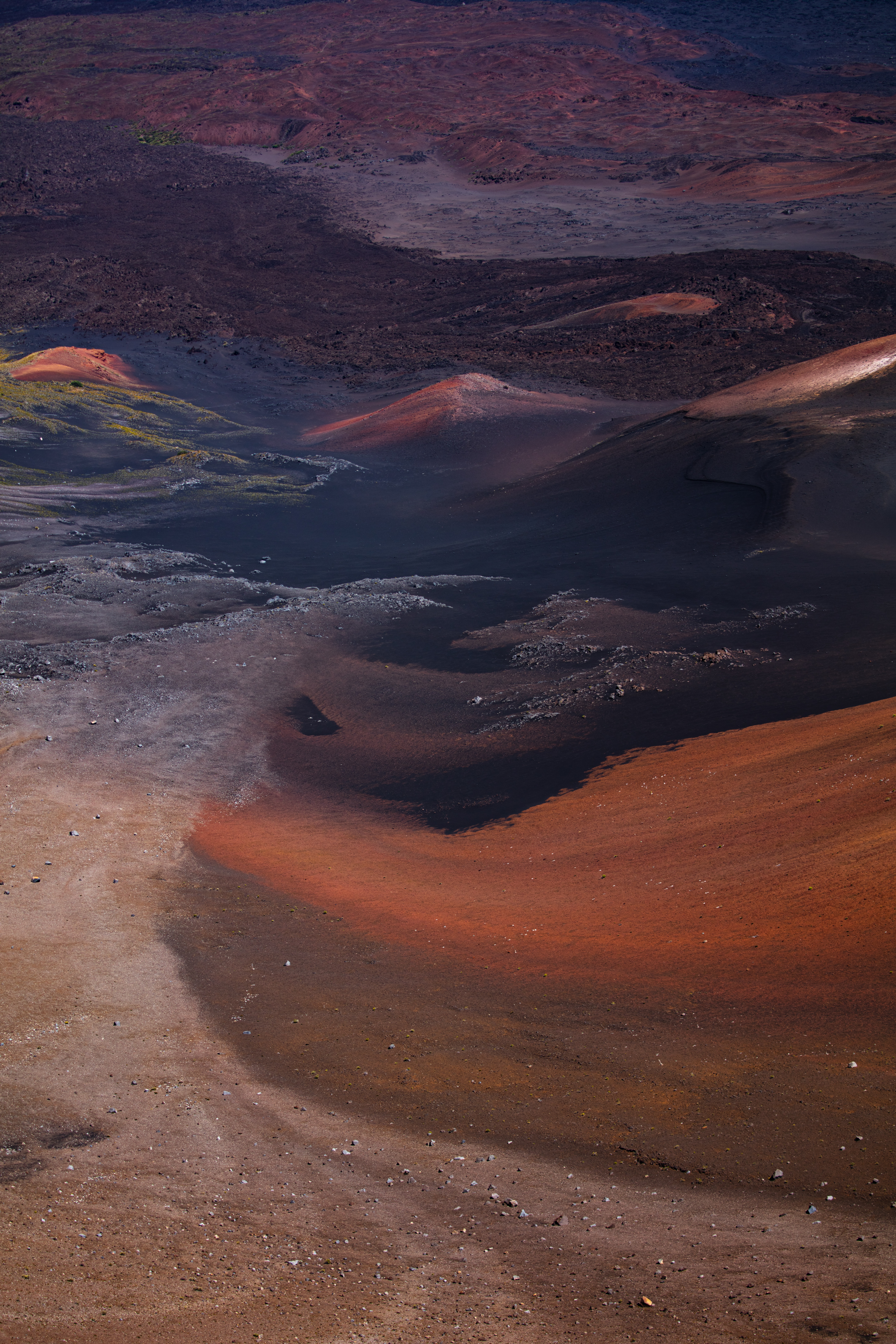 nature, desert, view from above, land, earth, relief, volcanic