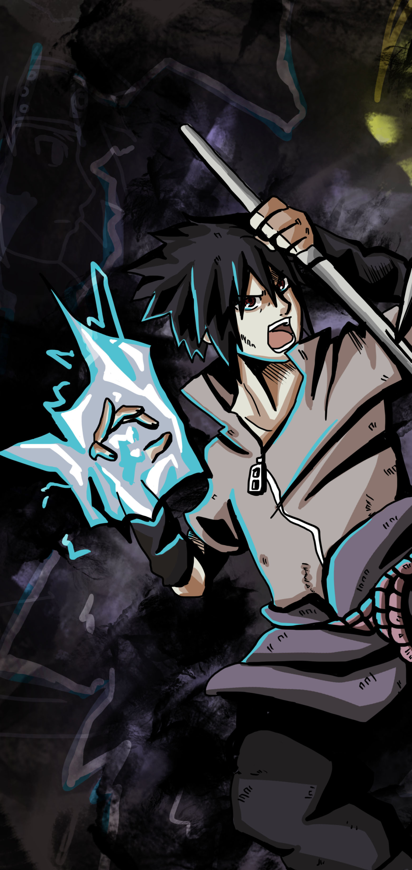 Descarga gratuita de fondo de pantalla para móvil de Naruto, Animado, Sasuke Uchiha.