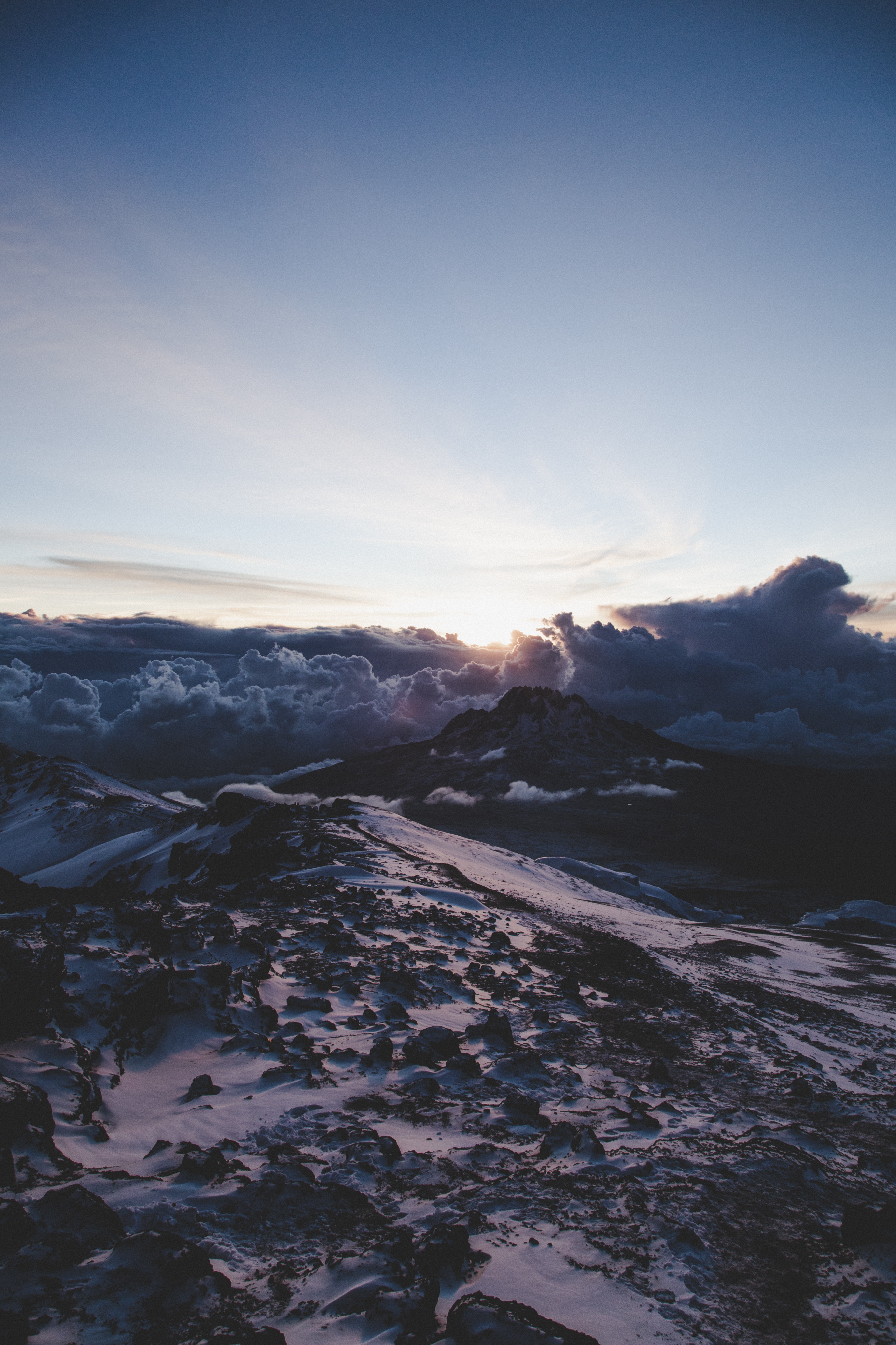 PCデスクトップに自然, 山脈, 雲, 上から見る, 夜明け, 風景画像を無料でダウンロード