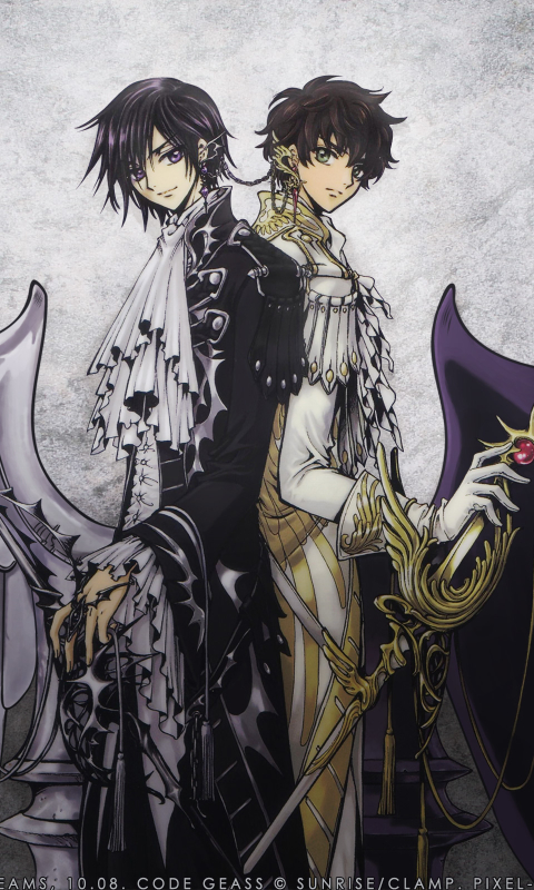 Descarga gratuita de fondo de pantalla para móvil de Animado, Lelouch Lamperouge, Suzaku Kururugi, Code Geass: Lelouch Of The Rebellion.