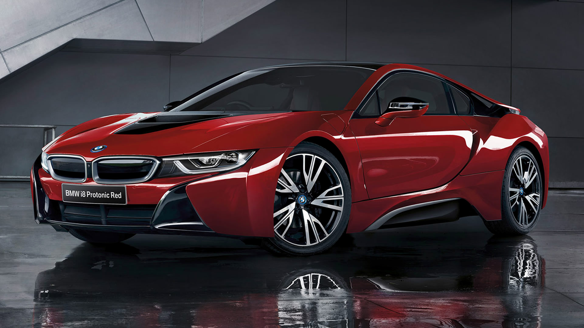 Download mobile wallpaper Bmw, Car, Supercar, Bmw I8, Vehicles, Bmw I8 Protonic Red Edition for free.