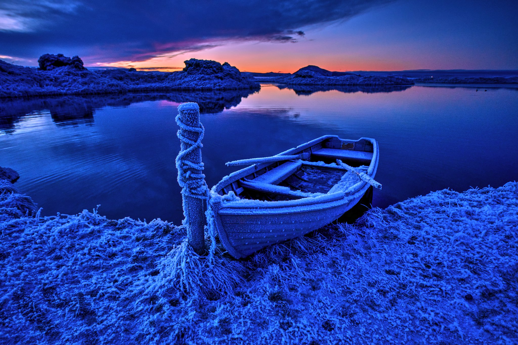 Free download wallpaper Frost, Boat, Vehicles on your PC desktop