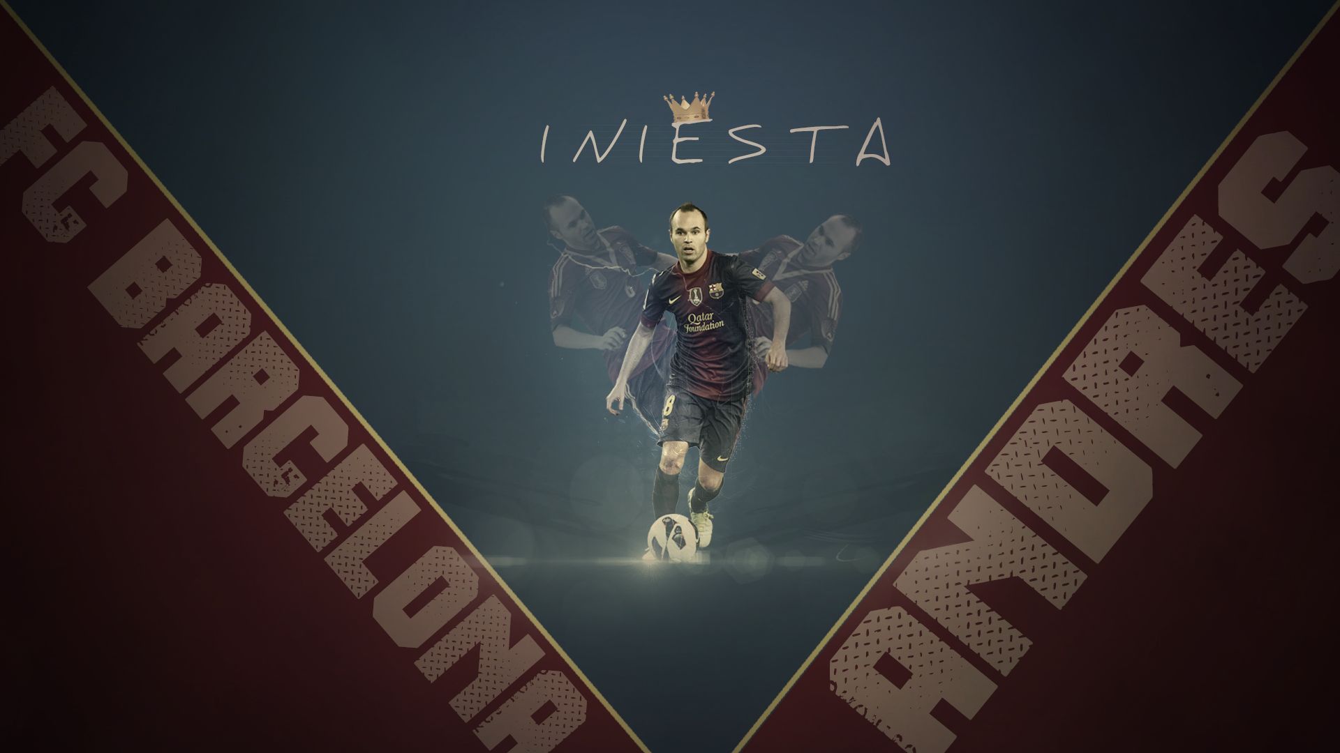 Download mobile wallpaper Sports, Soccer, Fc Barcelona, Andrés Iniesta for free.
