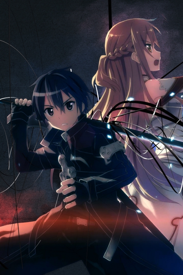 Téléchargez des papiers peints mobile Sword Art Online, Animé, Asuna Yuki, Kirito (Art De L'épée En Ligne) gratuitement.