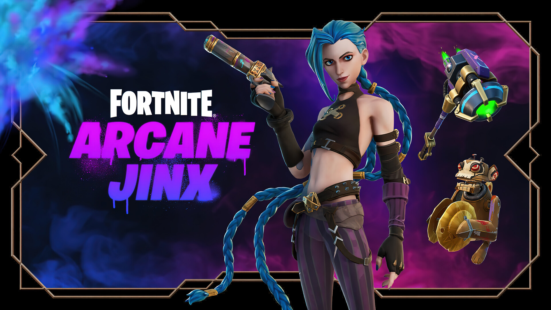 Handy-Wallpaper Computerspiele, Fortnite, Jinx (Liga Der Legenden) kostenlos herunterladen.