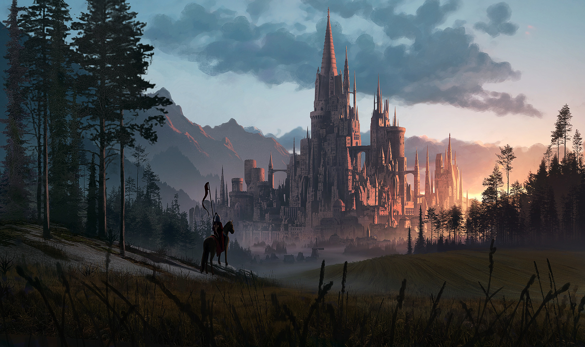 Free download wallpaper Fantasy, Castle, Castles on your PC desktop