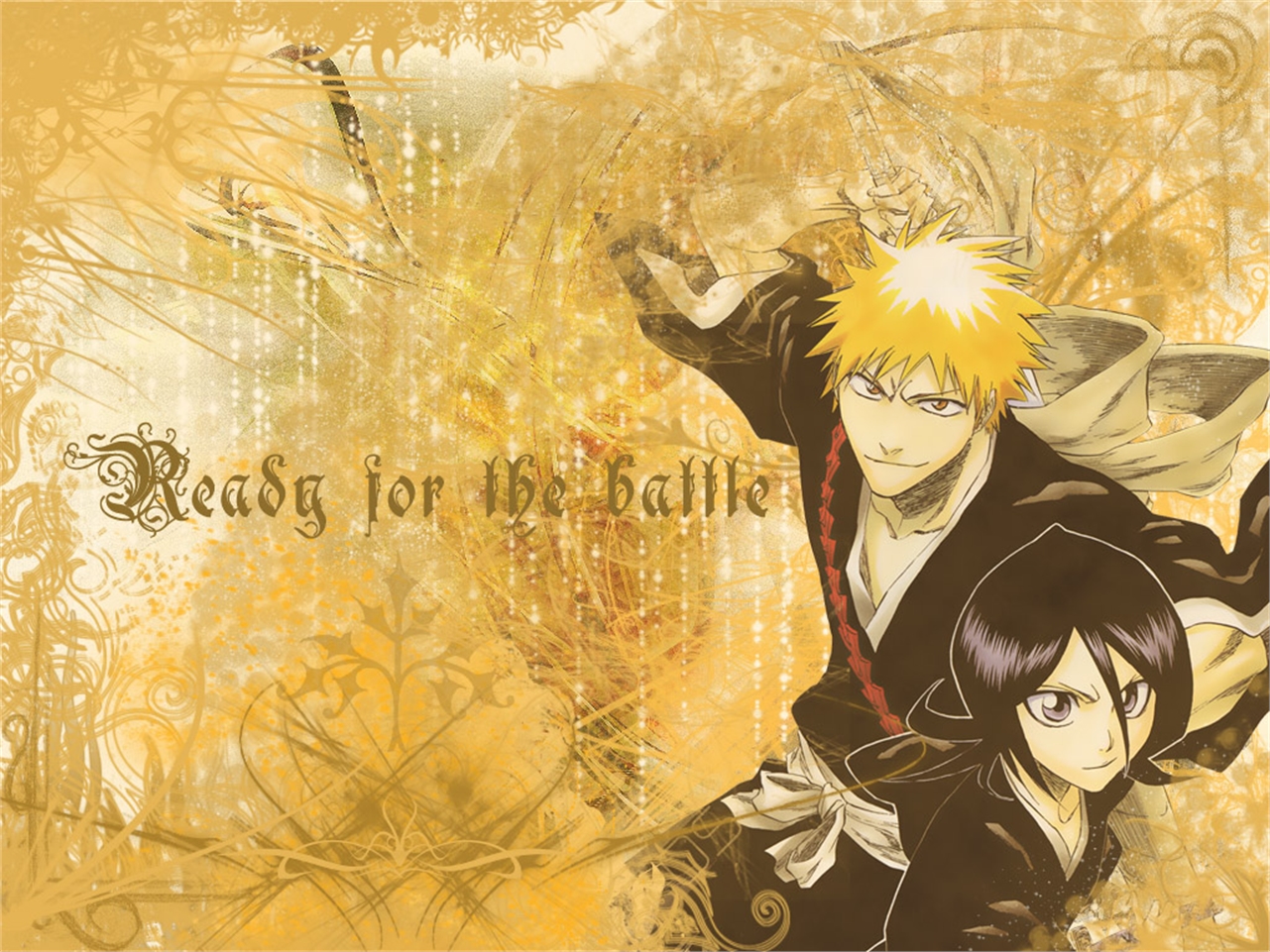 Free download wallpaper Anime, Bleach, Rukia Kuchiki, Ichigo Kurosaki on your PC desktop