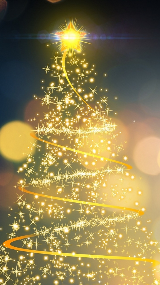 Download mobile wallpaper Christmas, Holiday, Christmas Tree, Bokeh, Christmas Lights for free.