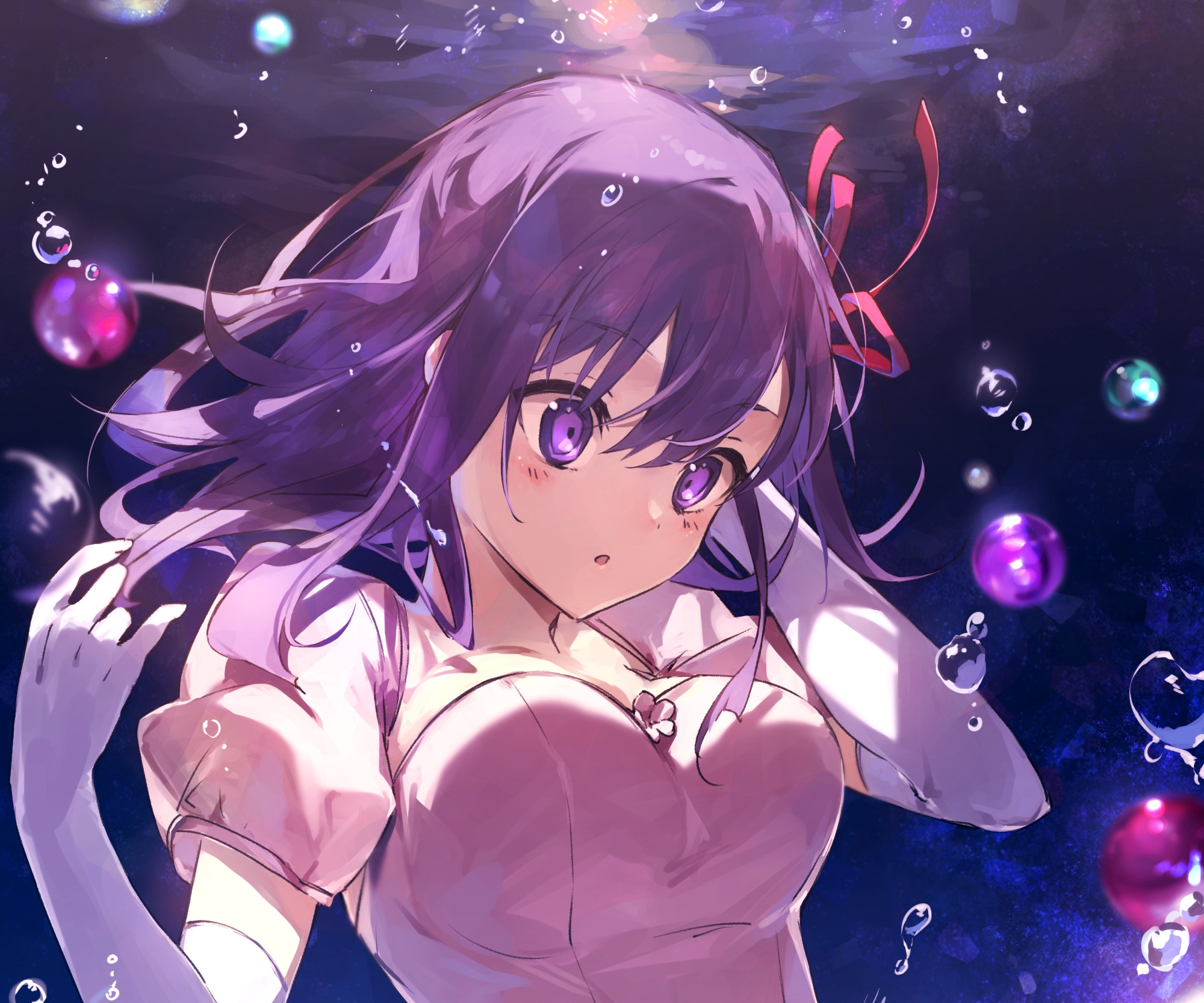 Laden Sie das Animes, Lila Augen, Fate/stay Night, Sakura Matou, Schicksalsserie-Bild kostenlos auf Ihren PC-Desktop herunter