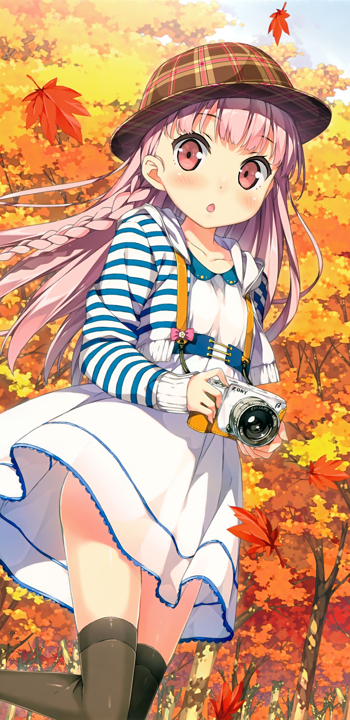 Download mobile wallpaper Anime, Fall, Original, 5 Nenme No Houkago for free.