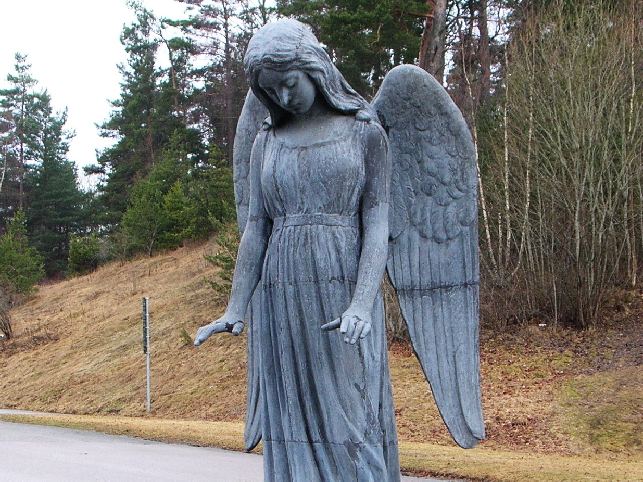 man made, angel statue