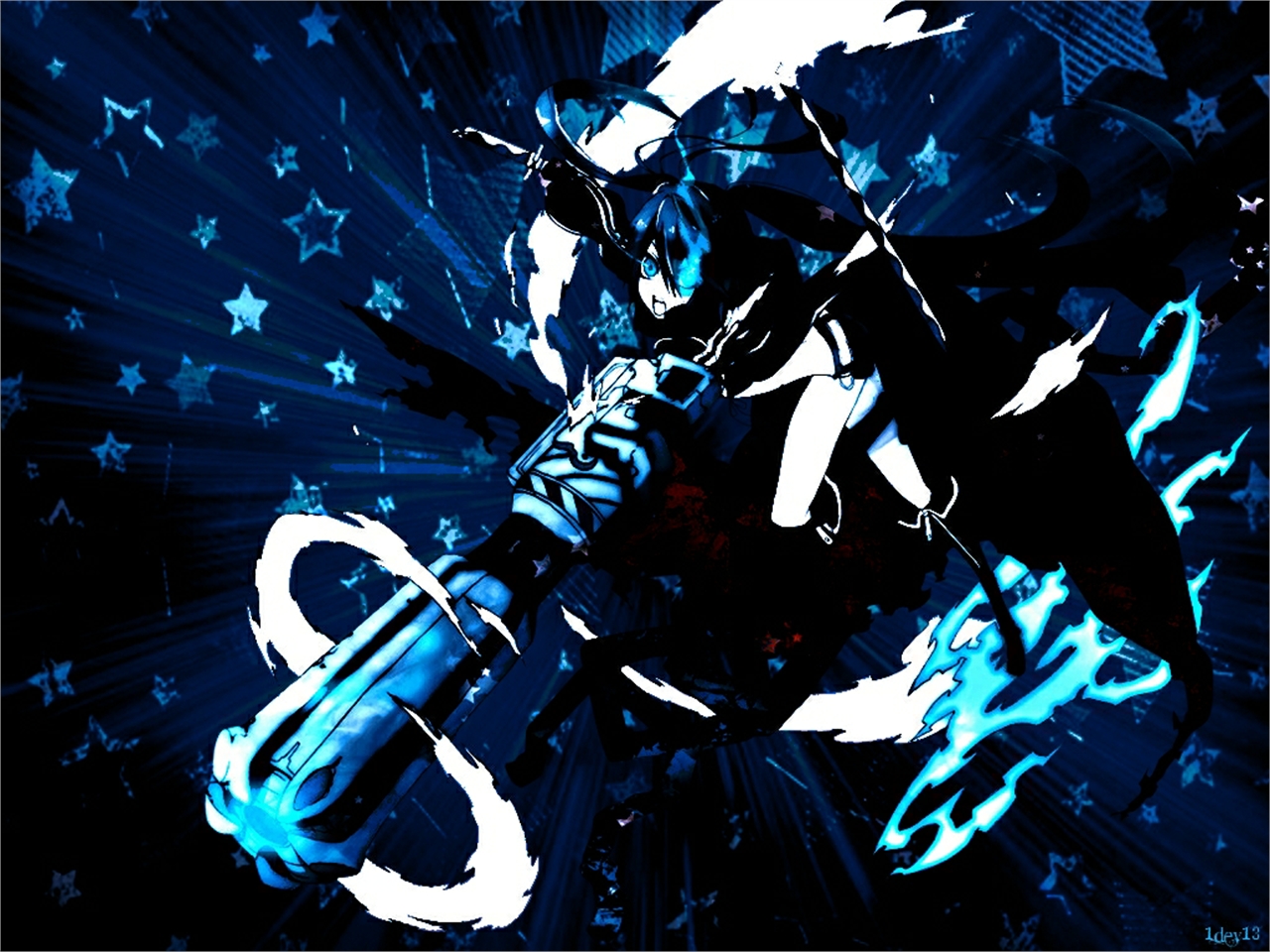 Free download wallpaper Anime, Black Rock Shooter on your PC desktop