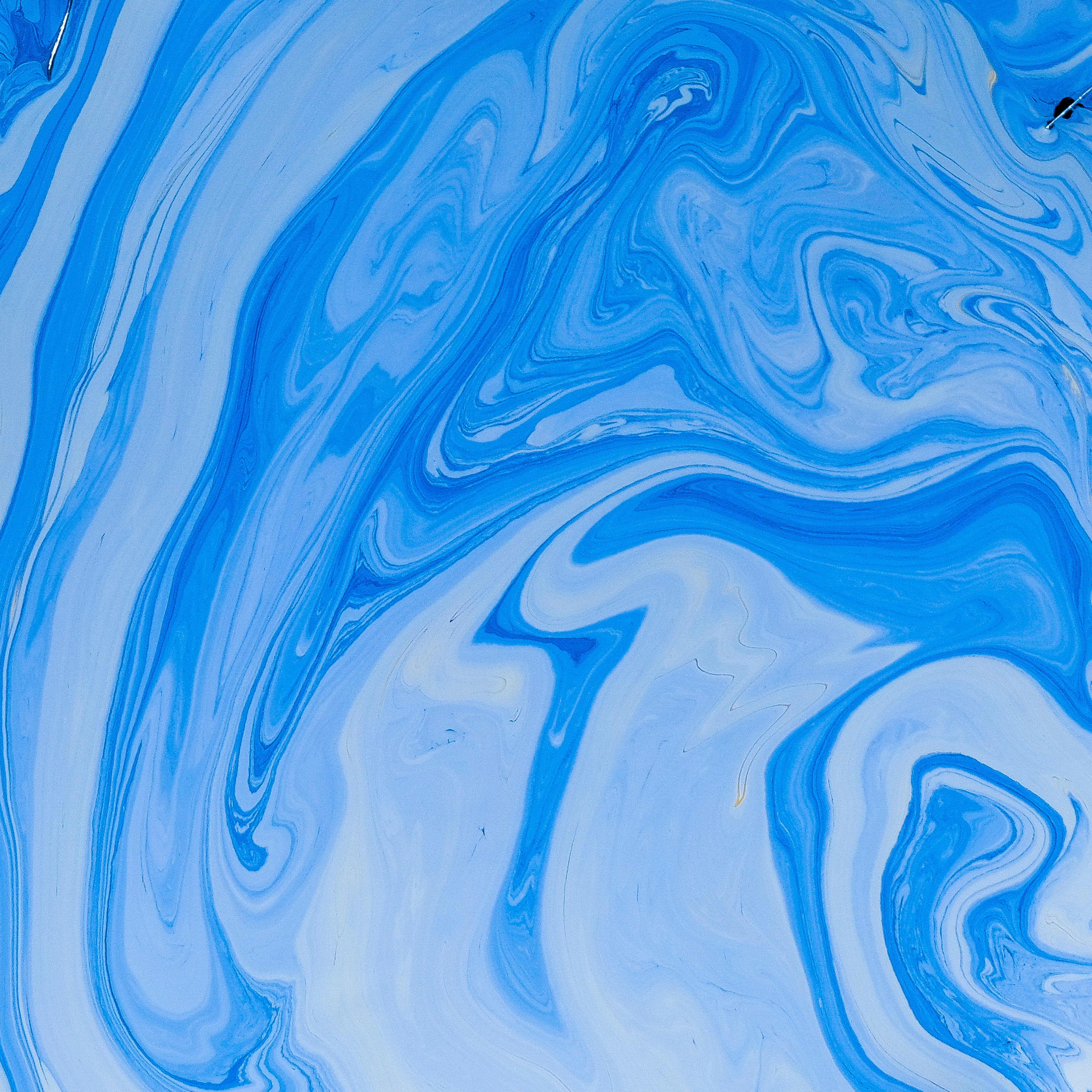 wavy, fluid art, abstract, blue, divorces, paint, liquid Desktop Wallpaper