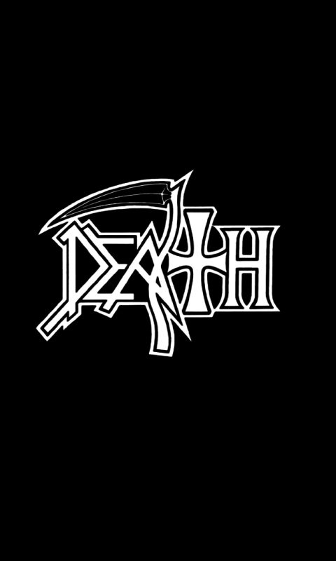 Download mobile wallpaper Music, Death, Logo for free.