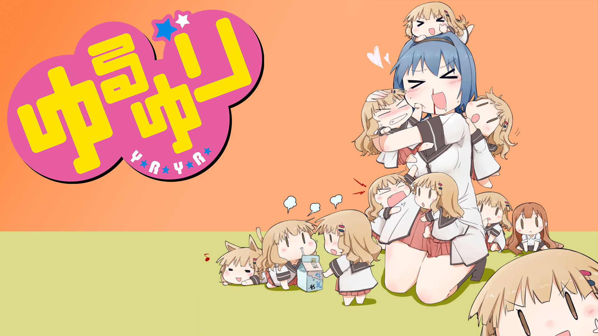 Free download wallpaper Anime, Yuru Yuri on your PC desktop