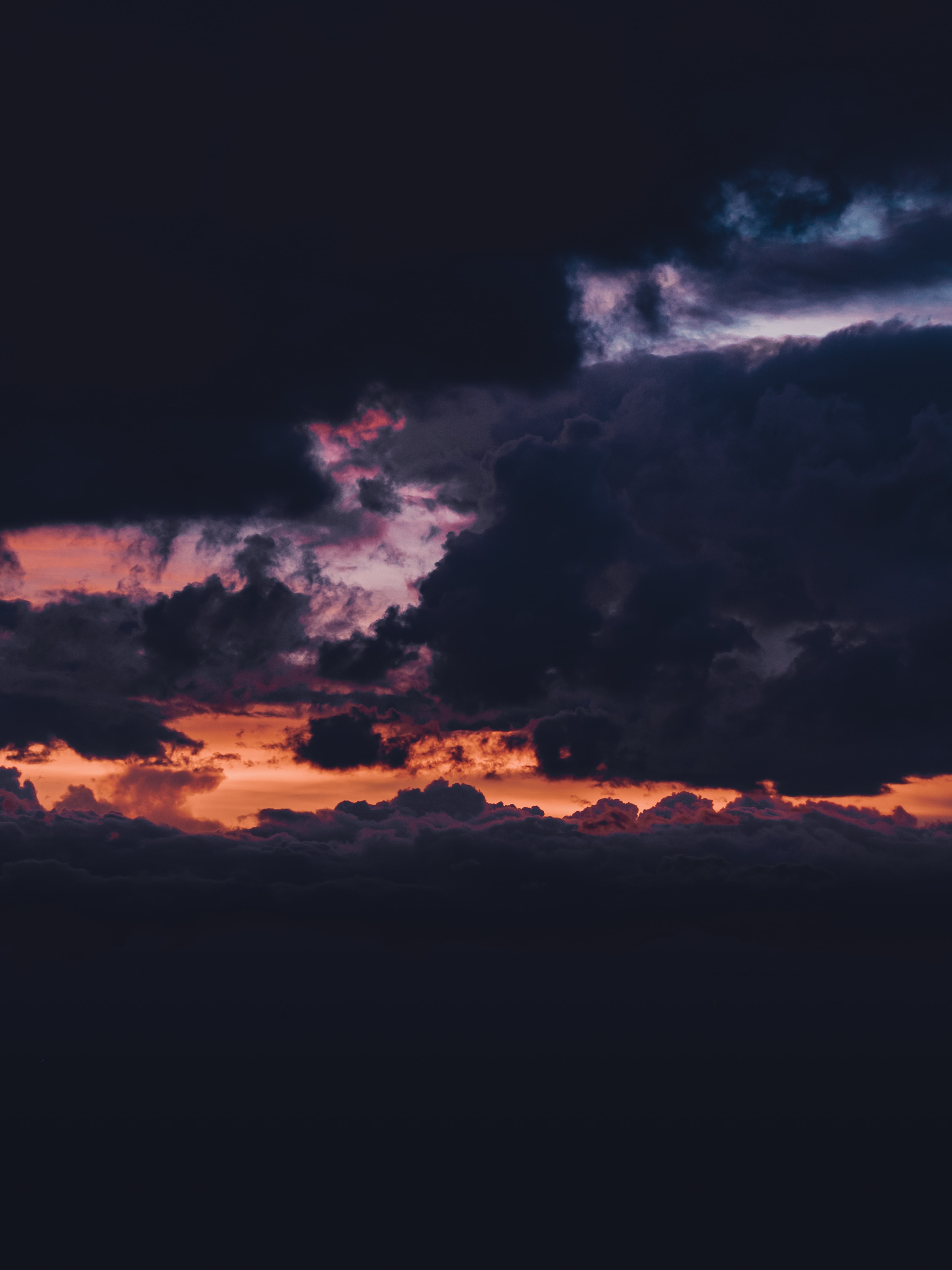 Download mobile wallpaper Clouds, Sky, Twilight, Dusk, Nature, Dark for free.