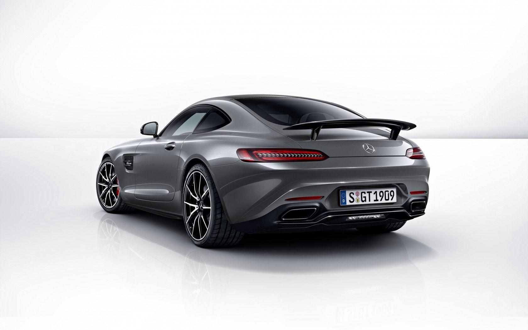 cars, grey, 2014, back view, rear view, amg, mercedes, gt, edition 1