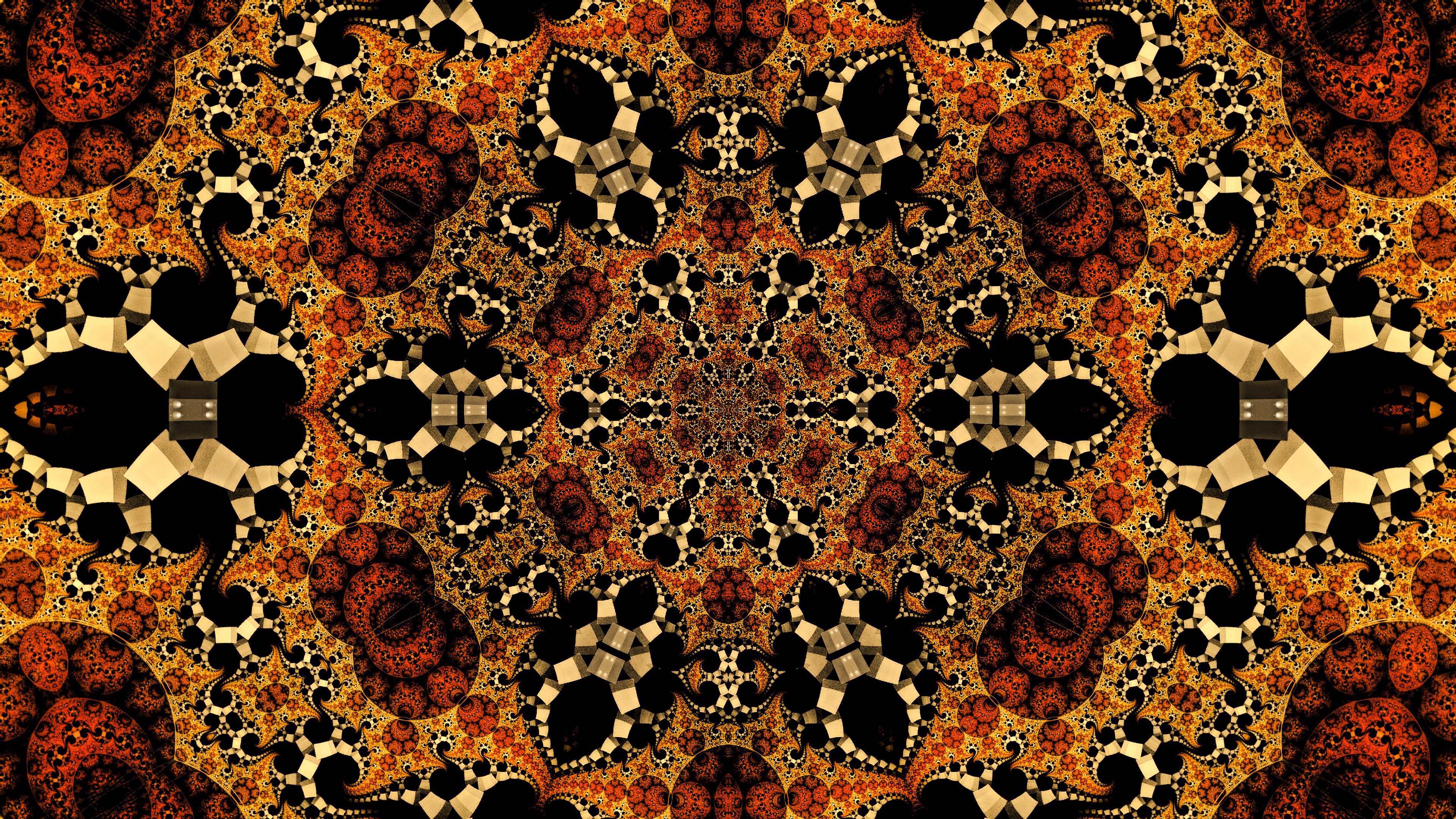 kaleidoscope, abstract, pattern, shapes, shape HD wallpaper