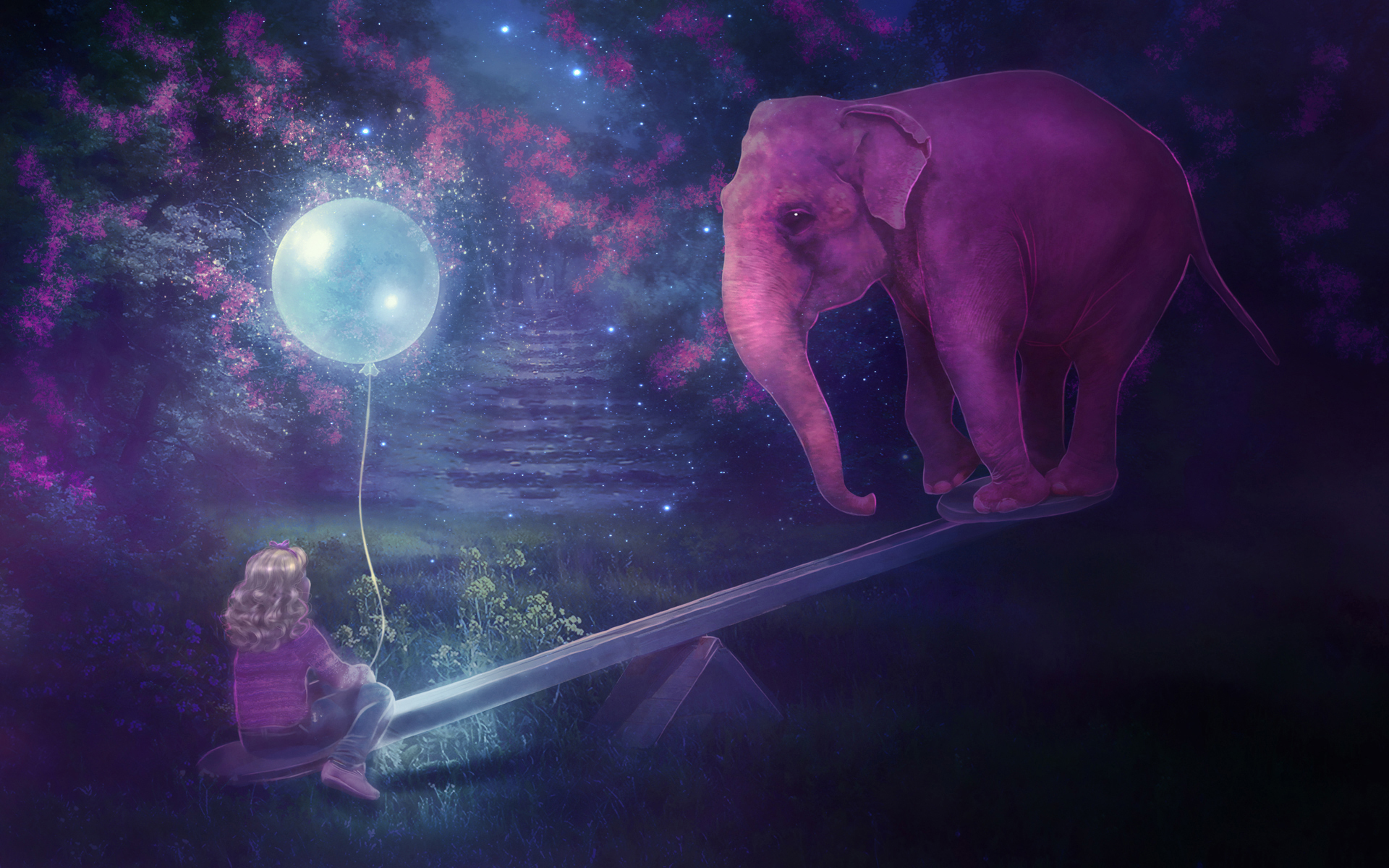 Download mobile wallpaper Elephant, Fantasy Animals, Fantasy for free.